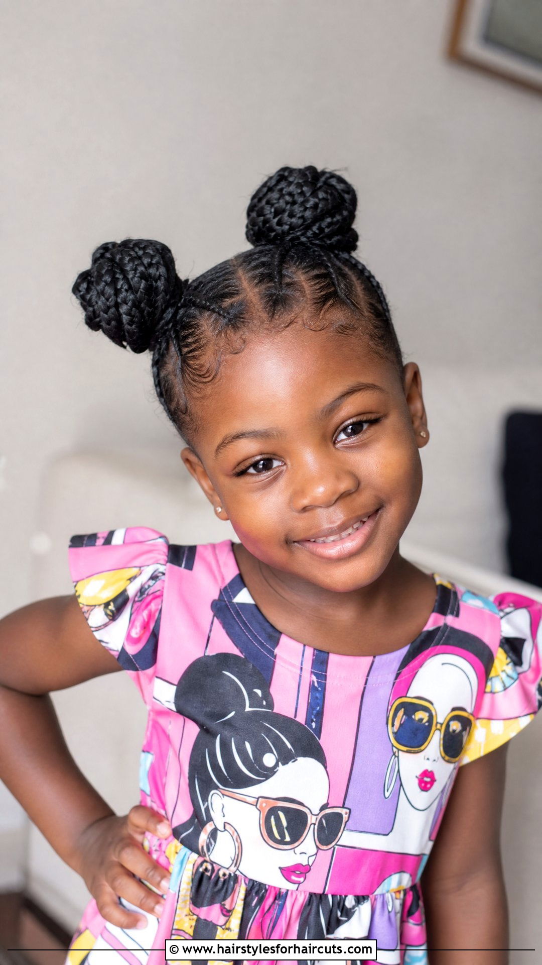 Braided Space Buns - 25 little girl braided hairstyles with natural hair - 25 little girl braided hairstyles with natural hair