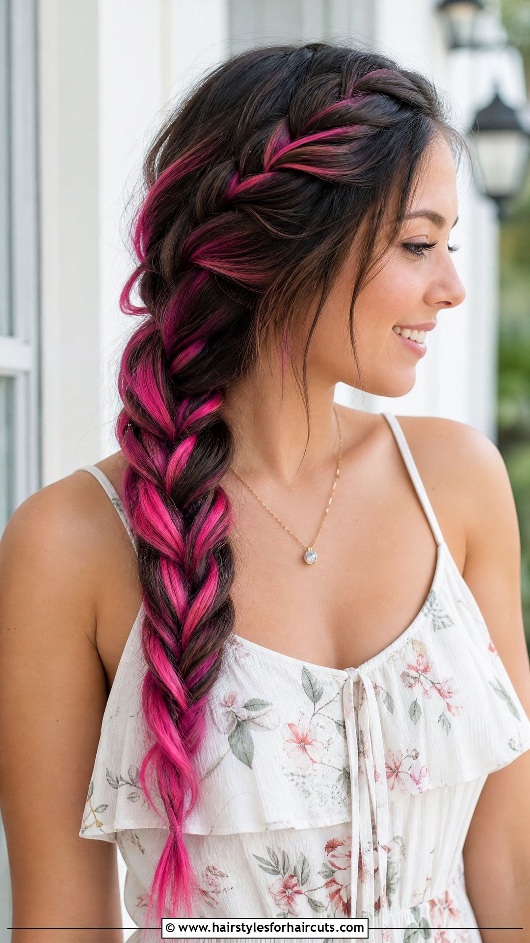 Braided Style With Peekaboo Color - 25 peekaboo haircuts - 25 peekaboo haircuts