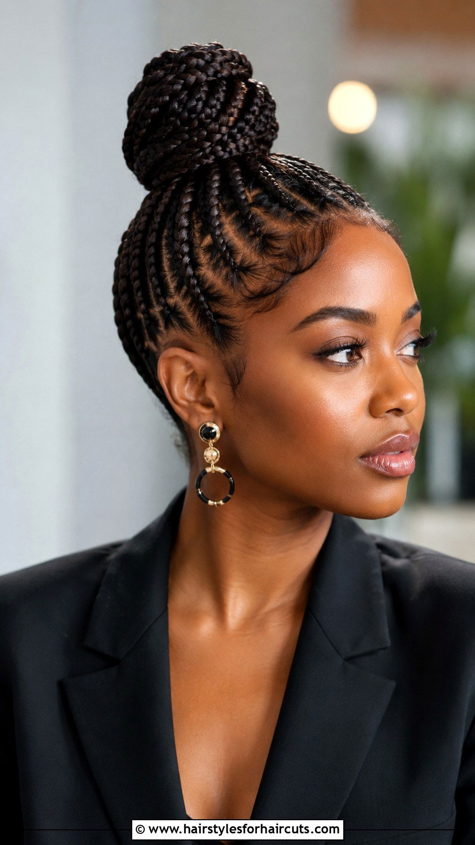 Braided Top Knot - 25 graduation hairstyles - 25 graduation hairstyles