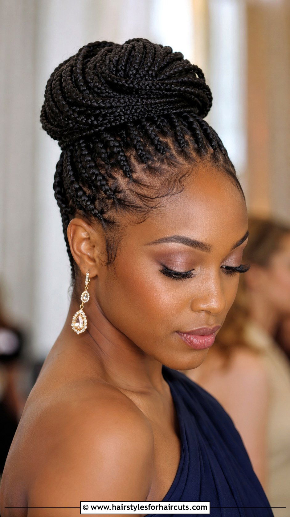 Braided Updo - 25 best protective hairstyles for black hair growth - 25 best protective hairstyles for black hair growth