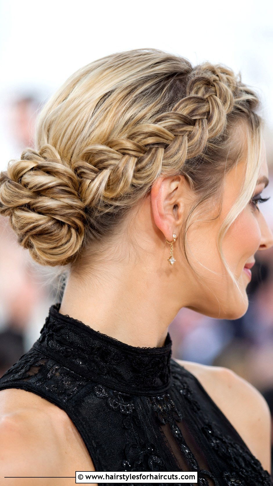 Braided Updo - 25 prom hairstyles for medium length hair - 25 prom hairstyles for medium length hair