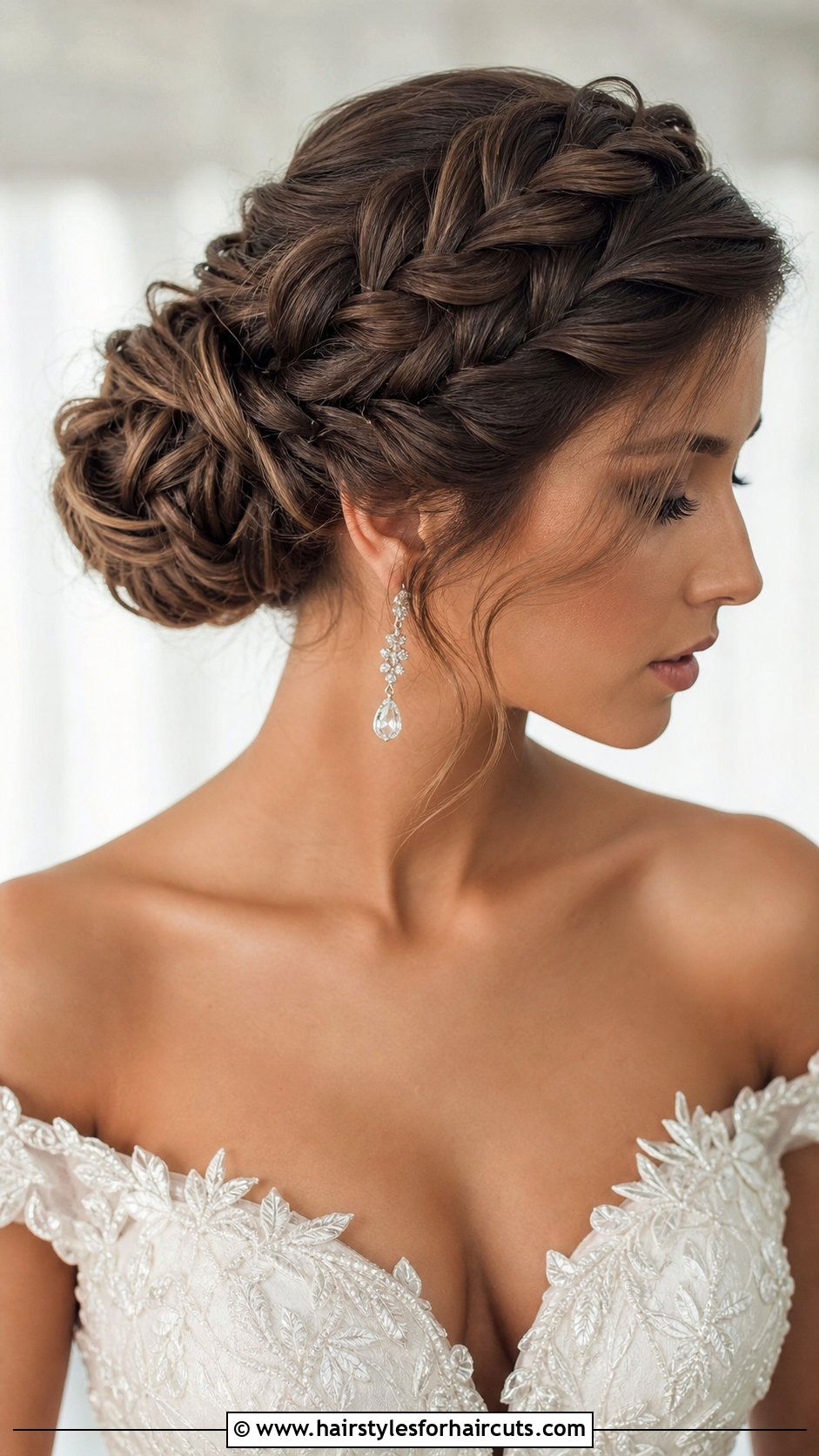 Braided Updo - 25 hairstyles for beach wedding - 25 hairstyles for beach wedding