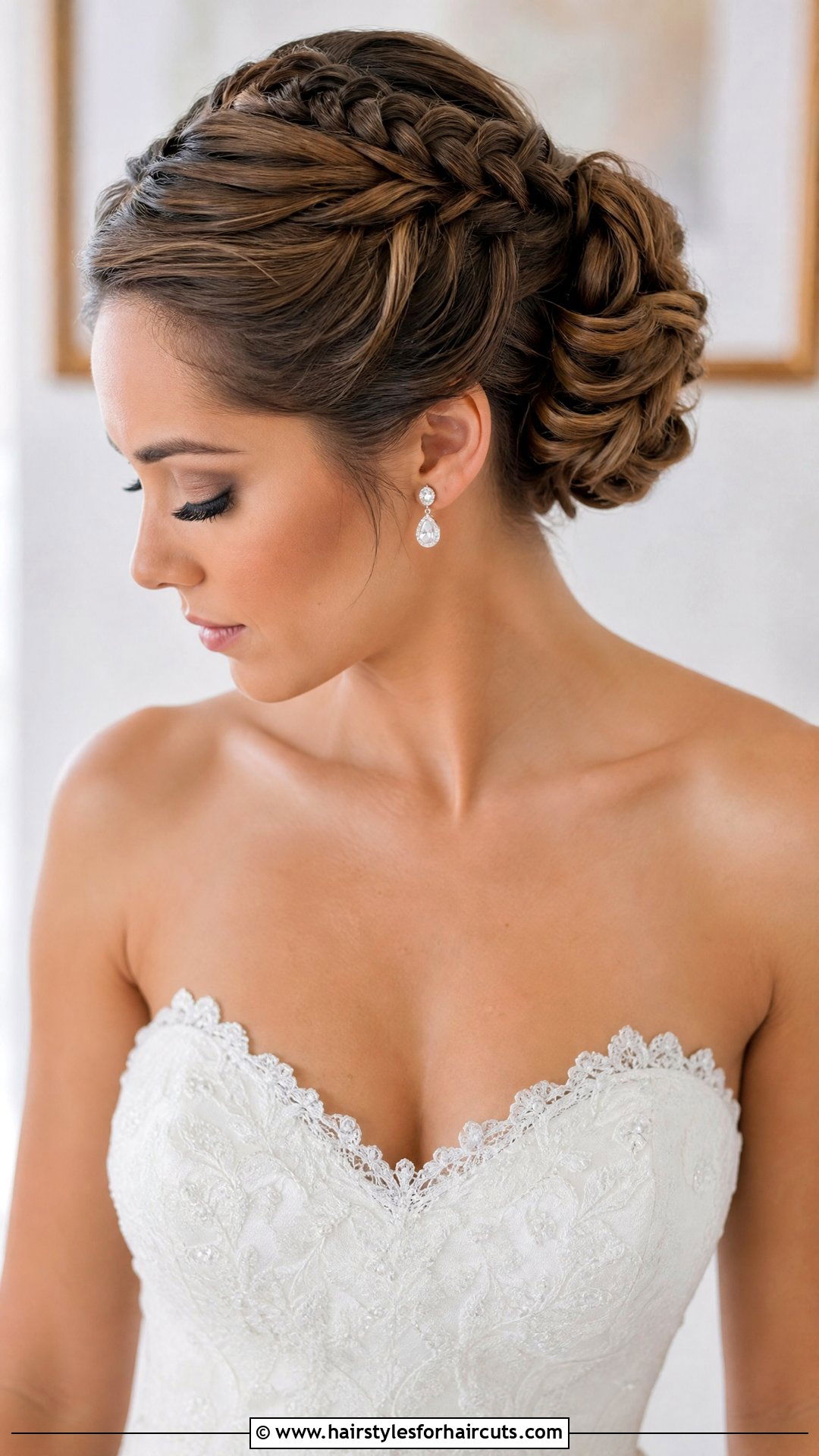 Braided Updo Wedding Hairstyle - 25 wedding hairstyles with braids - 25 wedding hairstyles with braids