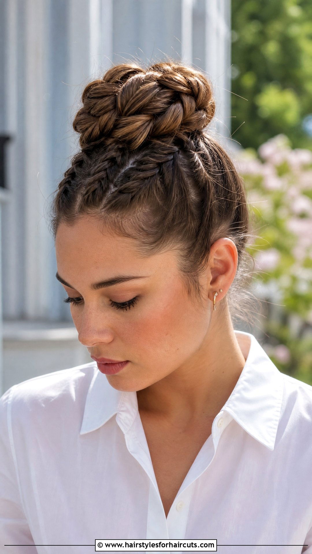 Braided Western Top Knot Hairstyle - 25 western hairstyles - 25 western hairstyles