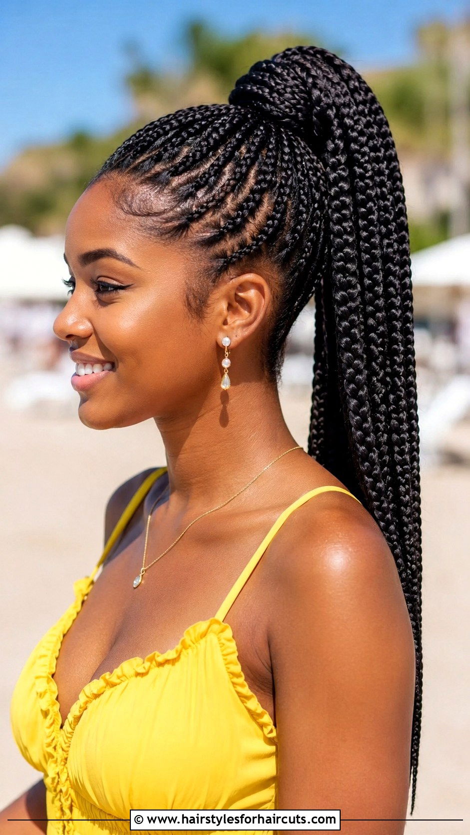 Braided Wrap Around Ponytail - 25 fake ponytail hairstyles for black hair - 25 fake ponytail hairstyles for black hair