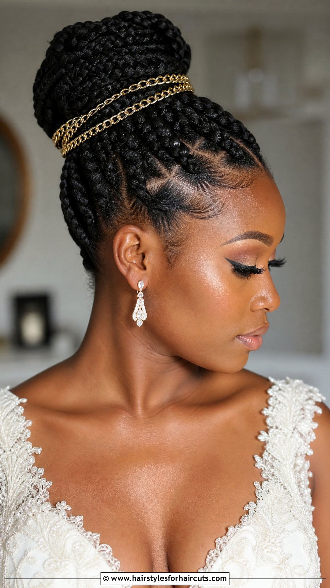 Bridal Box Braids Updo Natural Hair - 25 natural hair bridal hairstyles - 25 natural hair bridal hairstyles