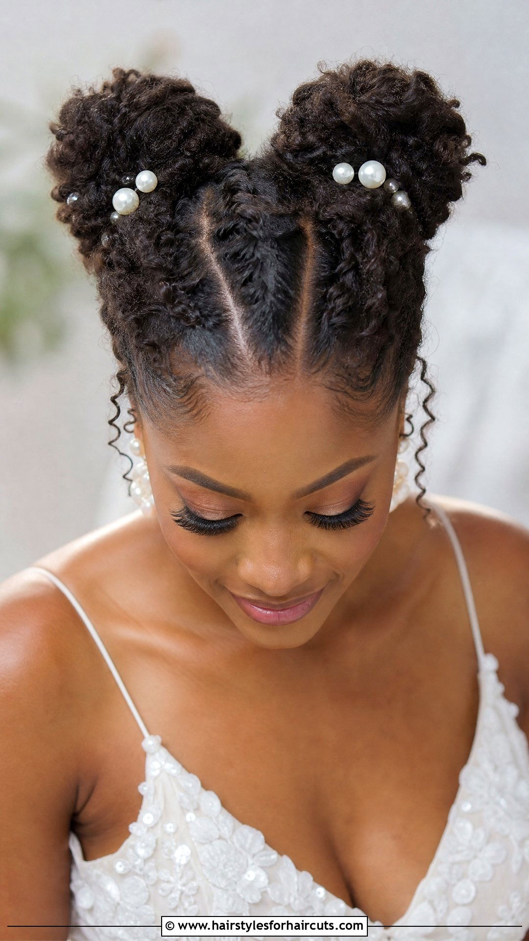 Bridal Space Buns Afro Hair - 25 wedding hairstyles for afro hair - 25 wedding hairstyles for afro hair