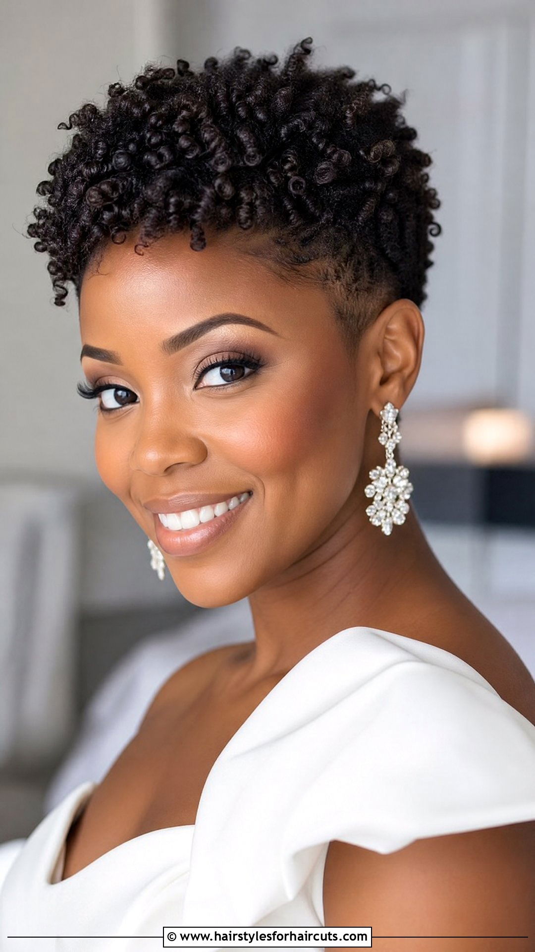 Bridal Tapered Cut Natural Hair - 25 natural hair bridal hairstyles - 25 natural hair bridal hairstyles
