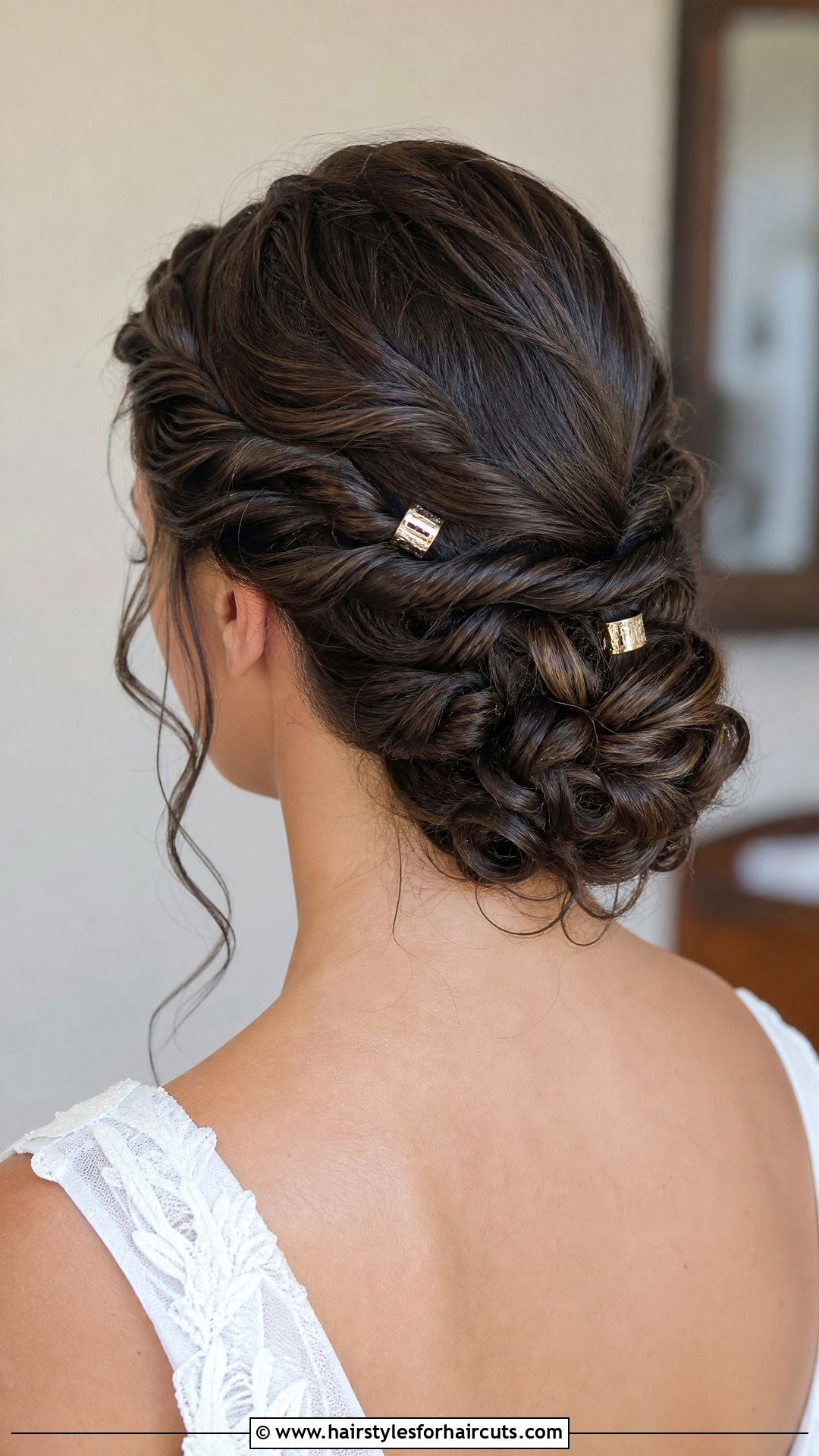 Bridal Two Strand Twist Updo - 25 wedding hairstyles for afro hair - 25 wedding hairstyles for afro hair