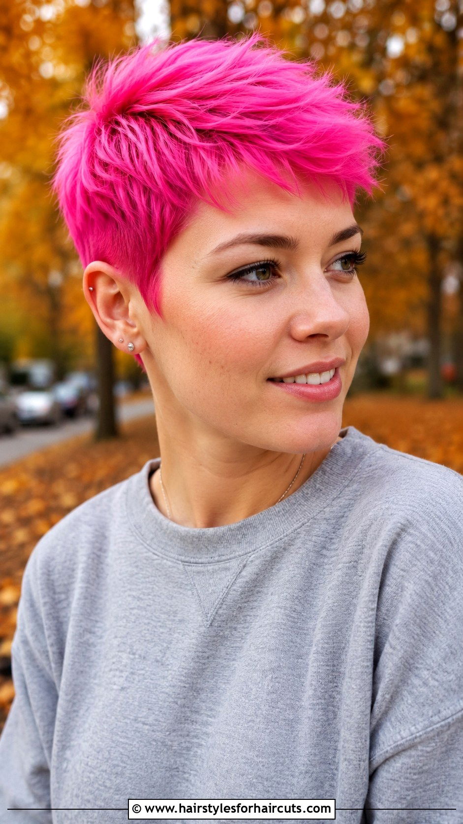 Bright Neon Pixie Cut - 25 funky hairstyles - 25 funky hairstyles