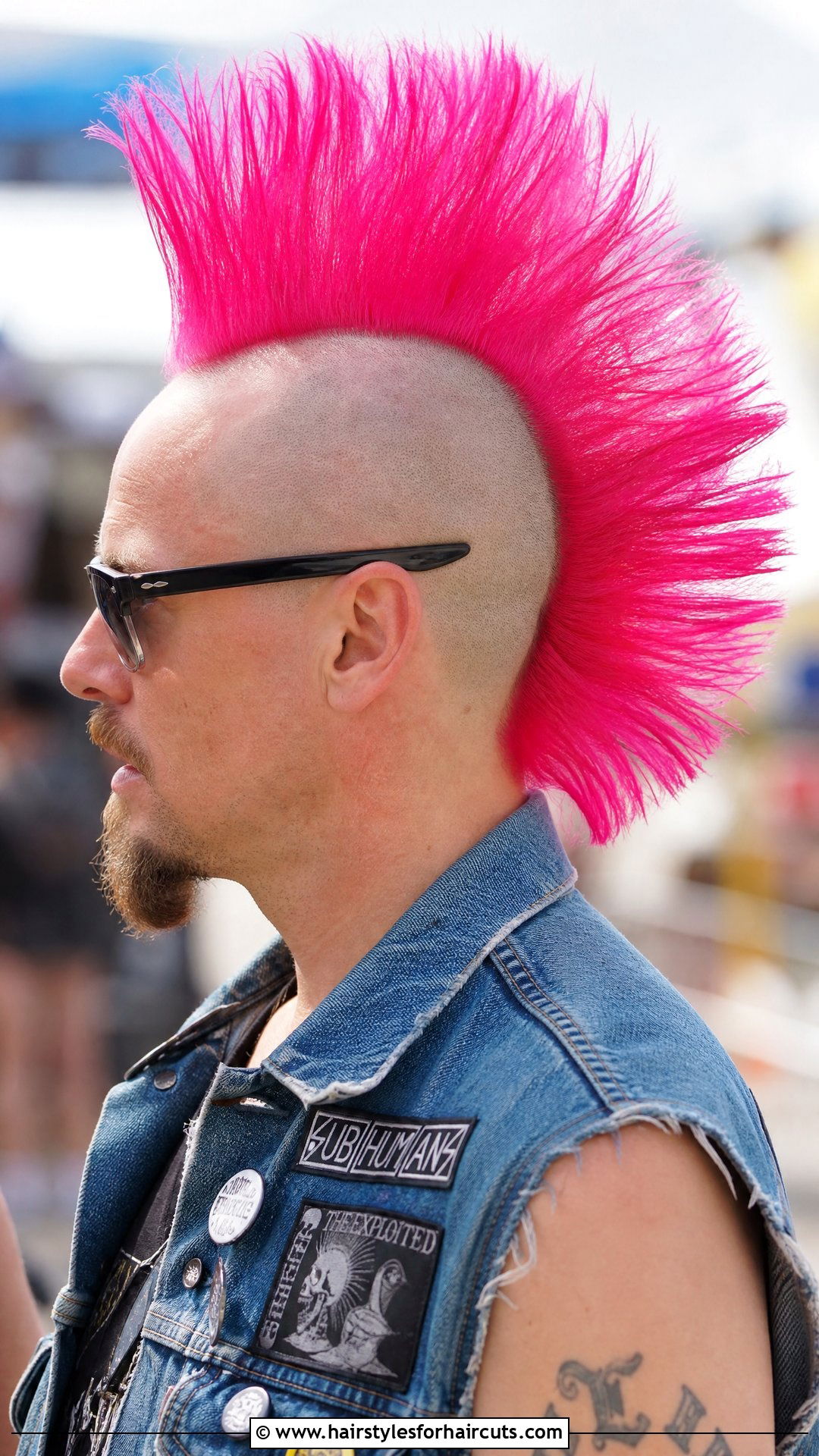 Bright Pink Mohawk - 25 unprofessional hairstyles - 25 unprofessional hairstyles