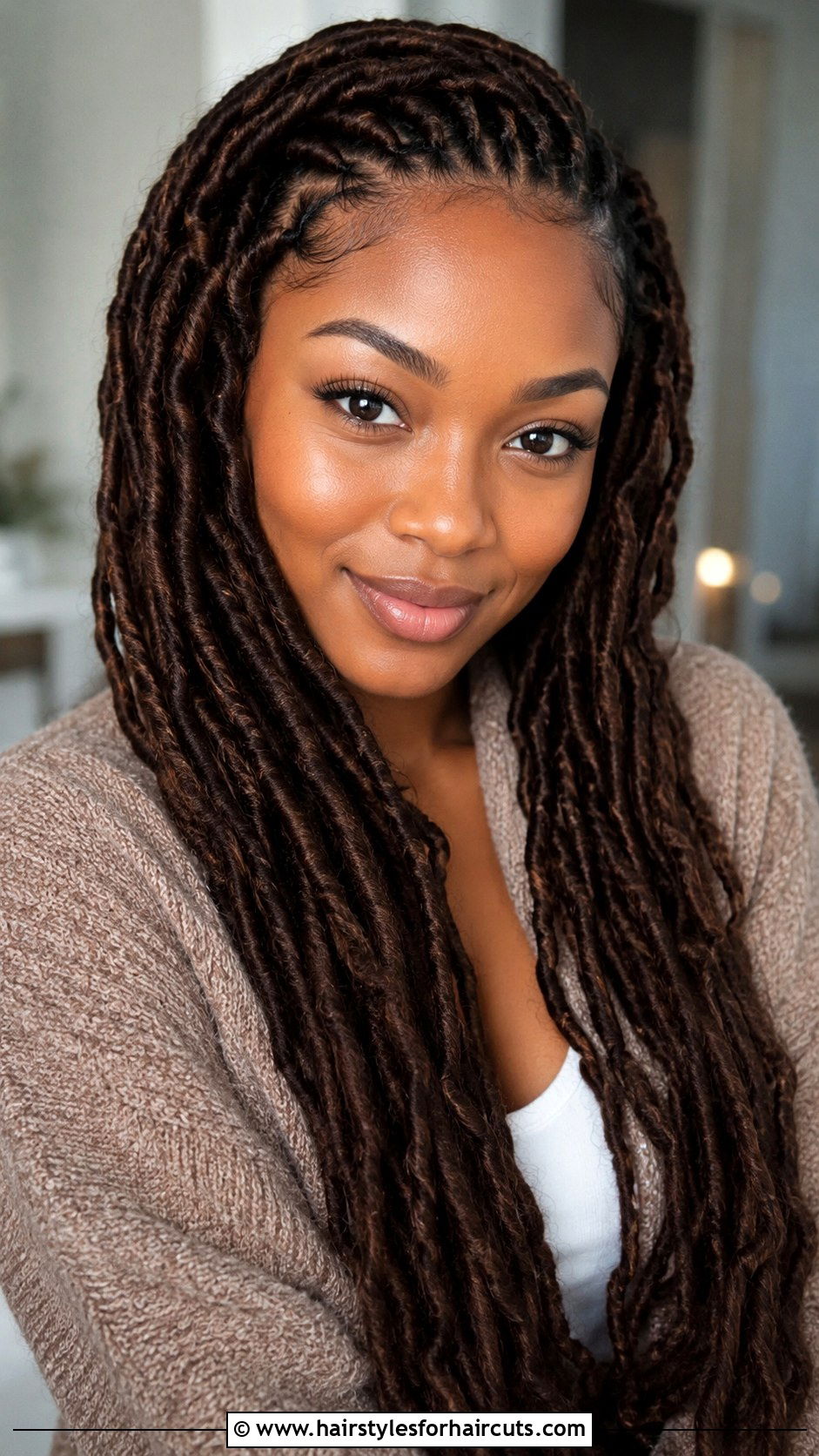 Brown Faux Locs - 25 faux locs hairstyles - 25 faux locs hairstyles