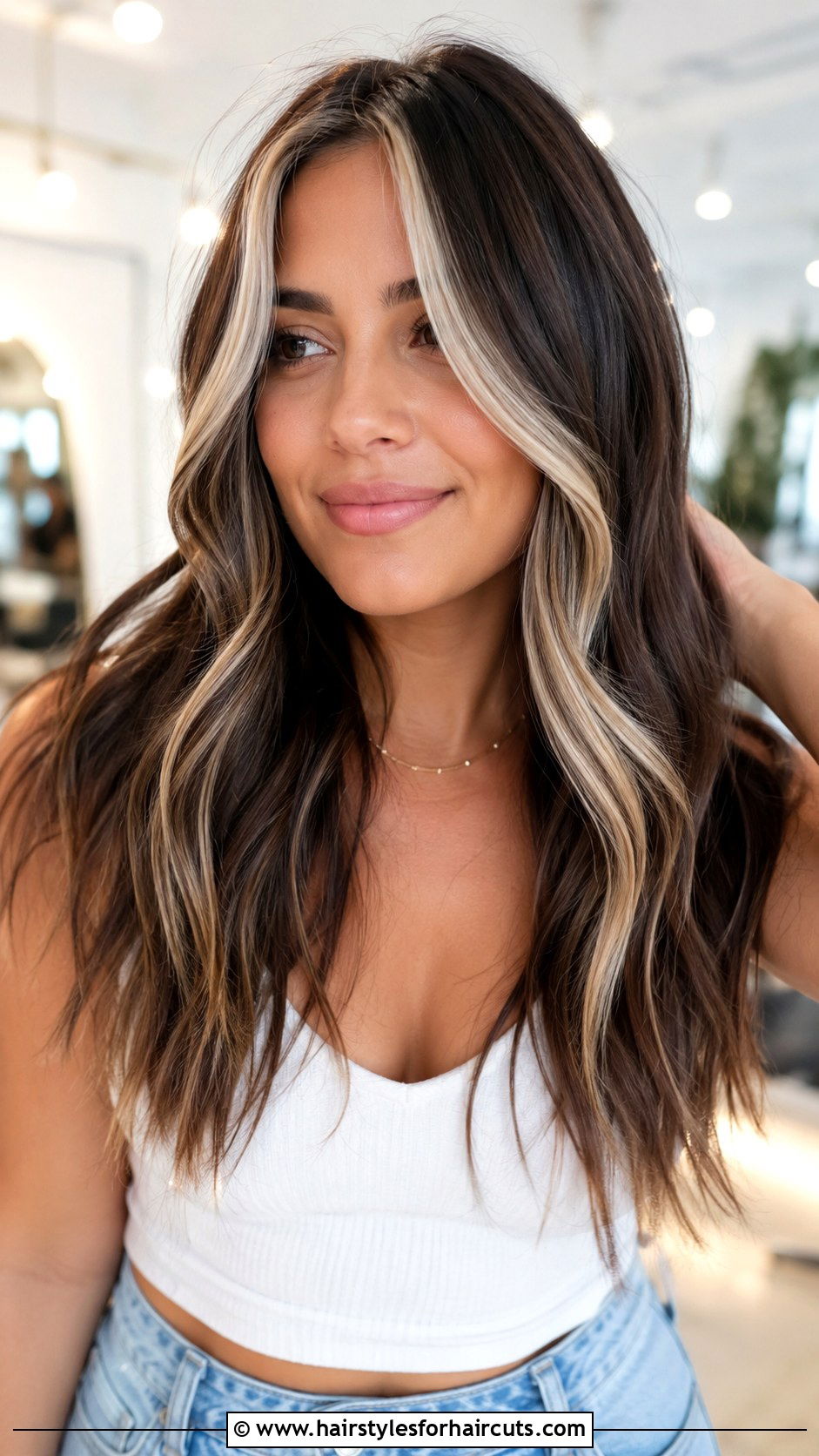 Brown Hair With Money Piece Highlights - 25 brown hairstyles with highlights - 25 brown hairstyles with highlights