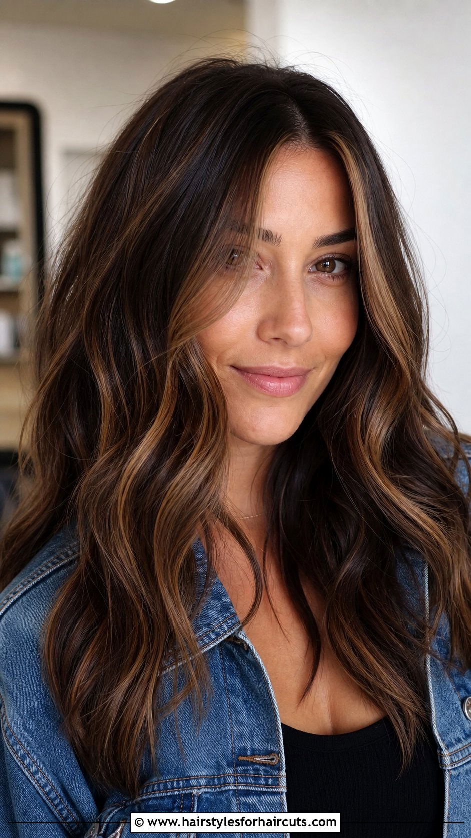 Brunette Money Piece Balayage - 25 money piece hairstyles - 25 money piece hairstyles