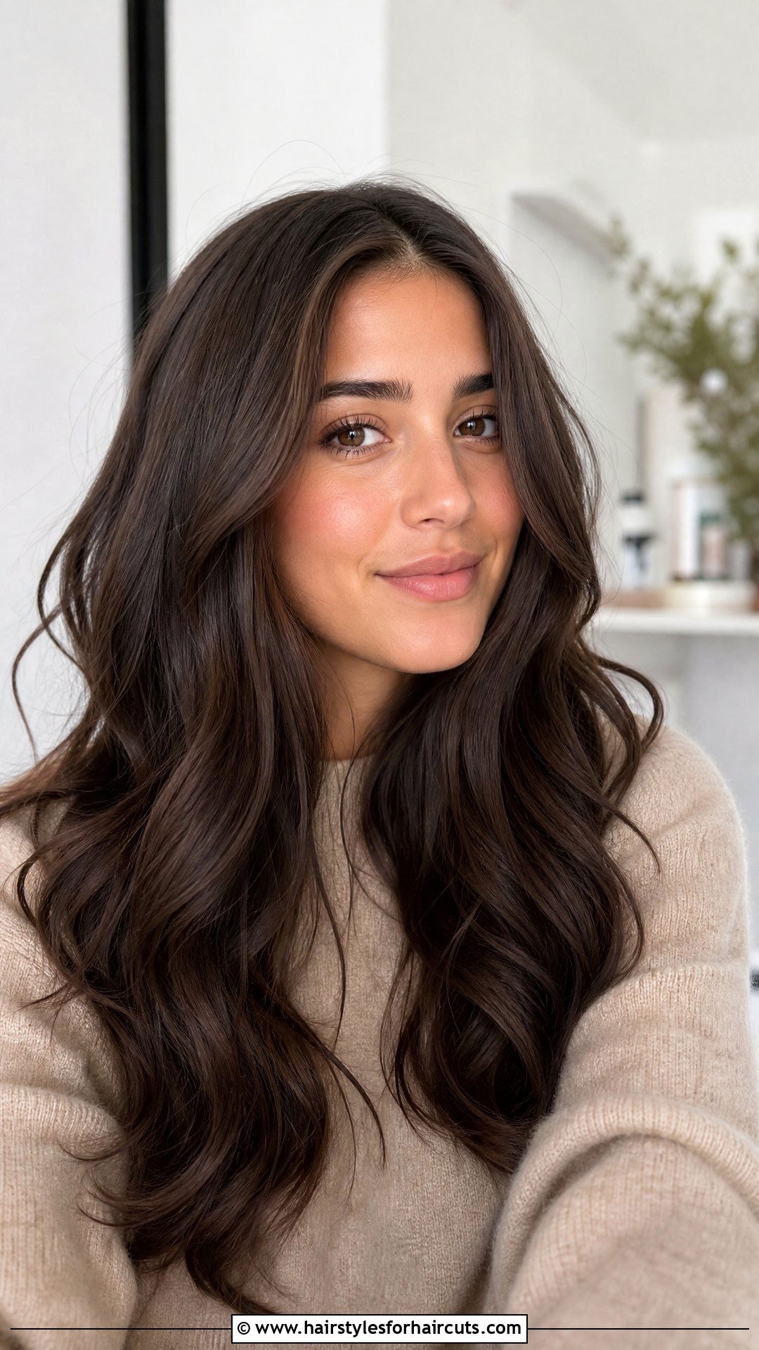 Brunette Wavy Long Hair - 25 wavy long hairstyles - 25 wavy long hairstyles