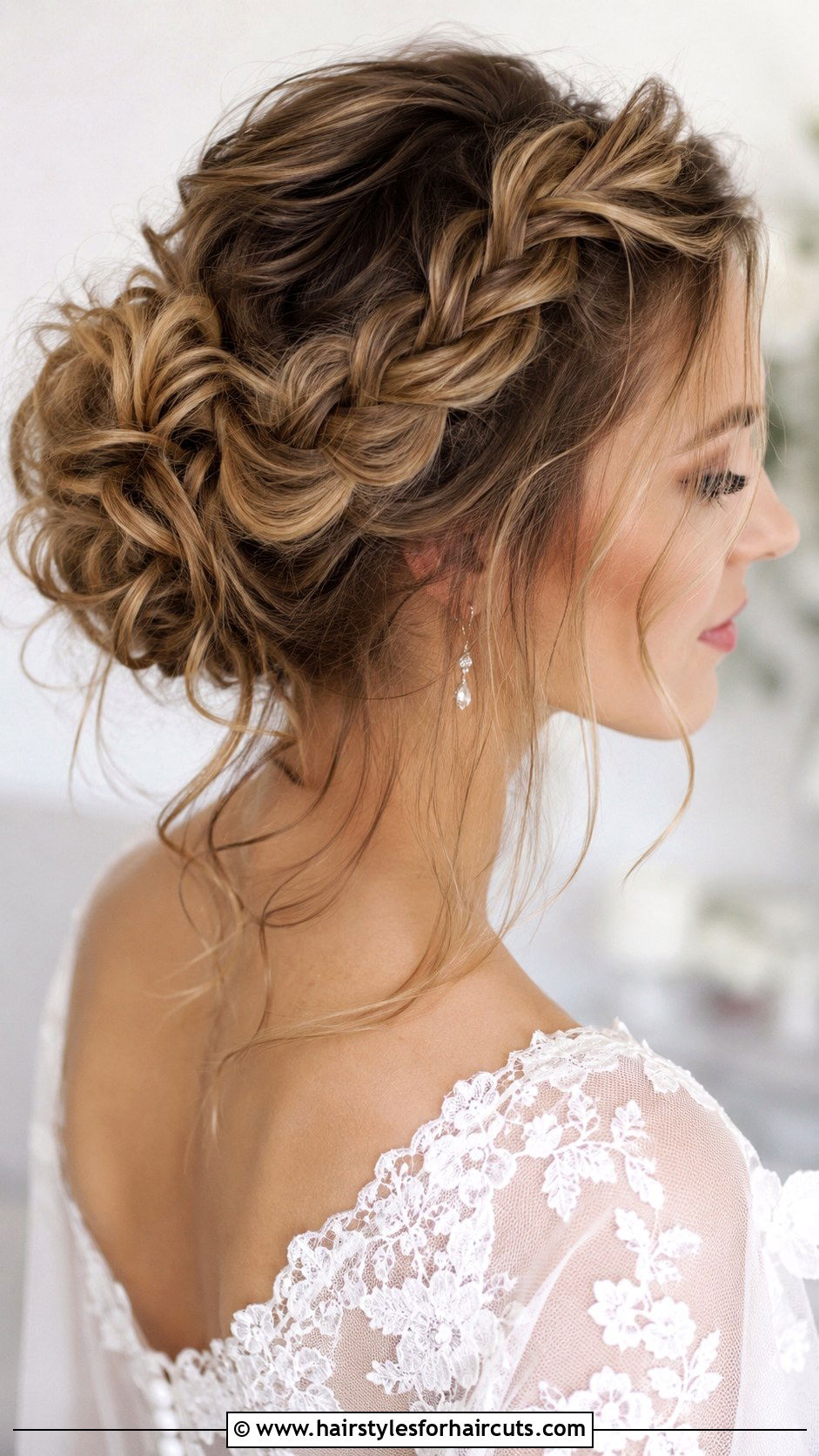 Brushed Out Braided Updo - 25 brush hairstyles - 25 brush hairstyles