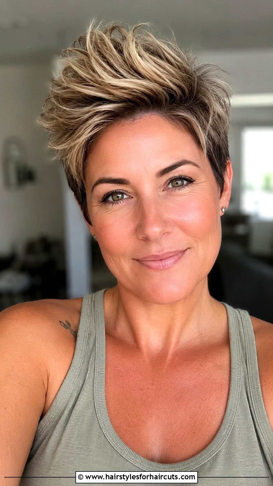 Brushed Up Pixie - 25 hairstyles for hair growing back after chemo - 25 hairstyles for hair growing back after chemo
