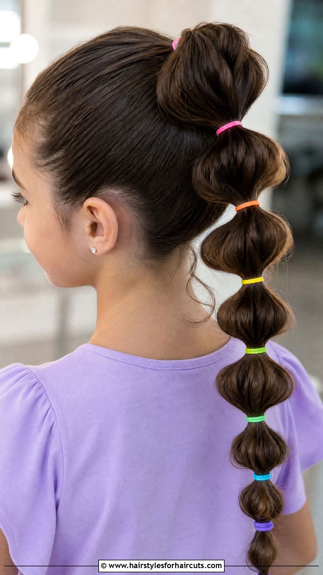 Bubble Braid Curly Ponytail - 25 cute hairstyles for girls with curly hair - 25 cute hairstyles for girls with curly hair