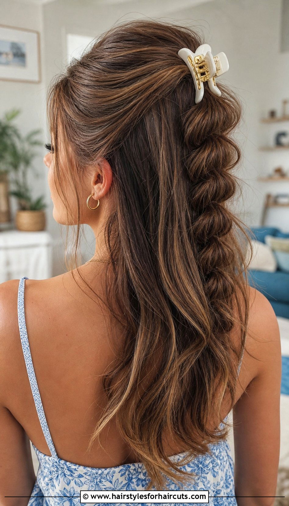 Bubble Braid Half Up Half Down Clip - 25 hairstyles half up half down hair clip - 25 hairstyles half up half down hair clip