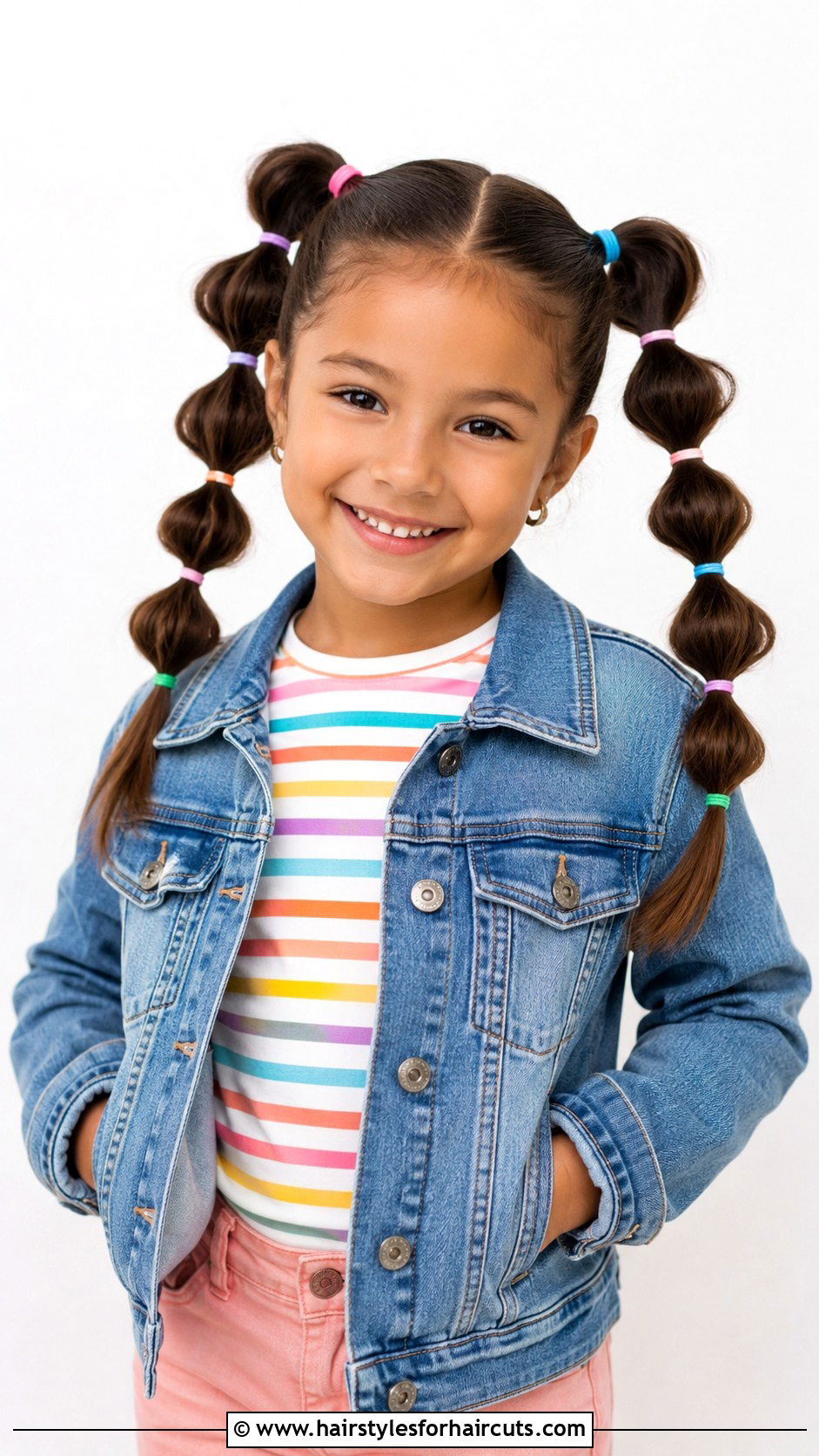 Bubble Braid Pigtails - 25 4th grade hairstyles - 25 4th grade hairstyles