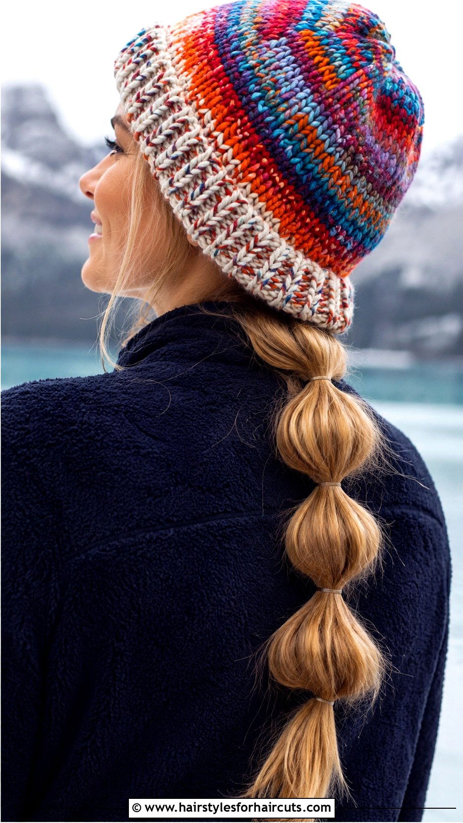 Bubble Braid Ponytail - 25 ski hairstyles - 25 ski hairstyles