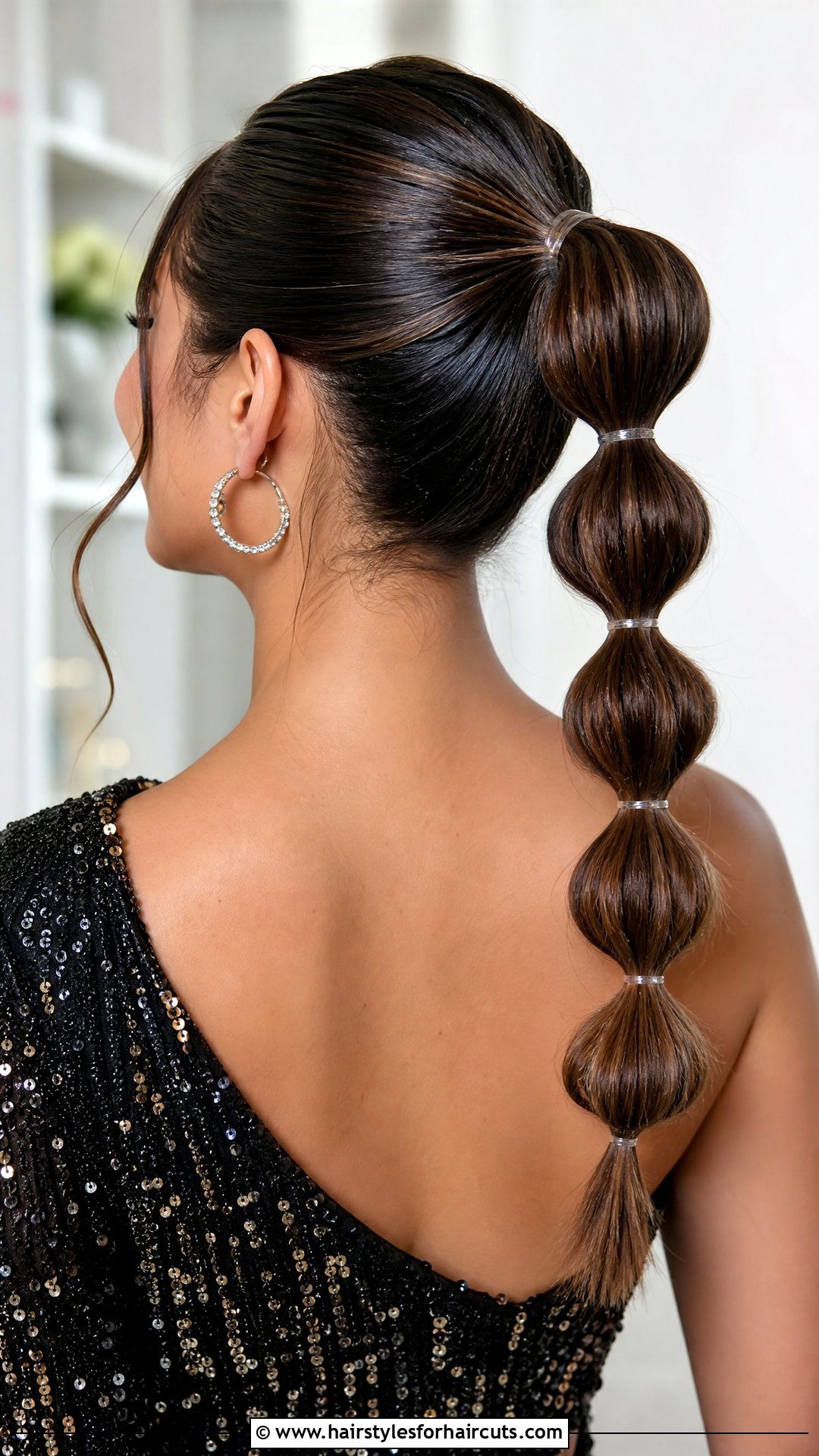 Bubble Braid Ponytail - 25 club hairstyles - 25 club hairstyles