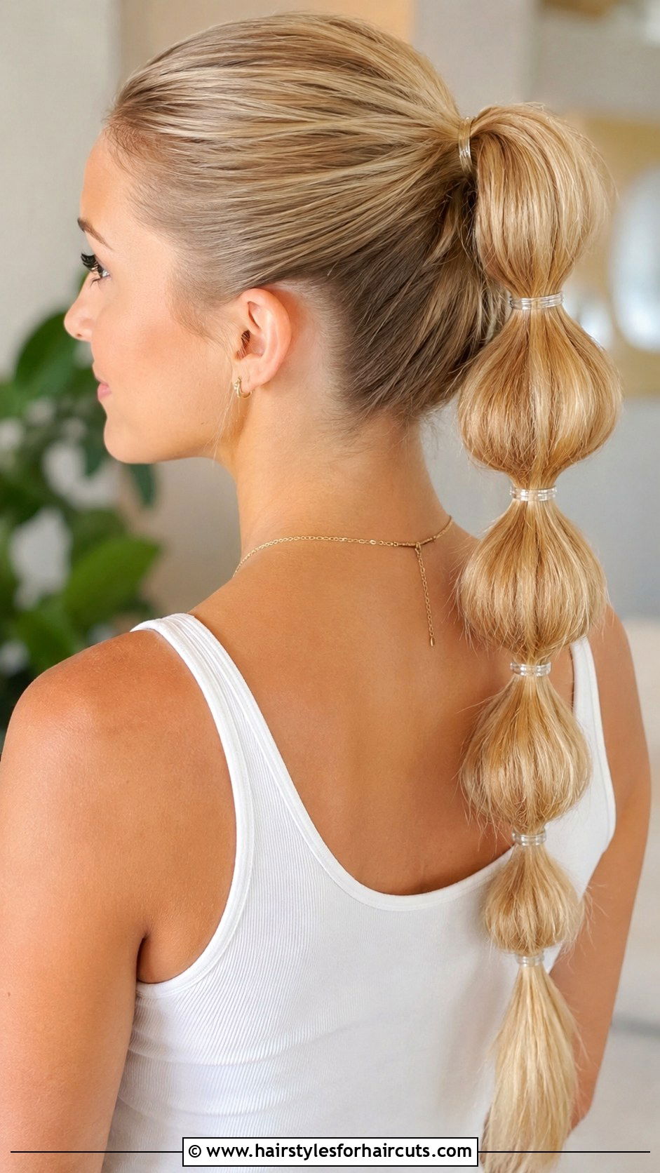 Bubble Braid Ponytail - 25 diy hairstyles - 25 diy hairstyles
