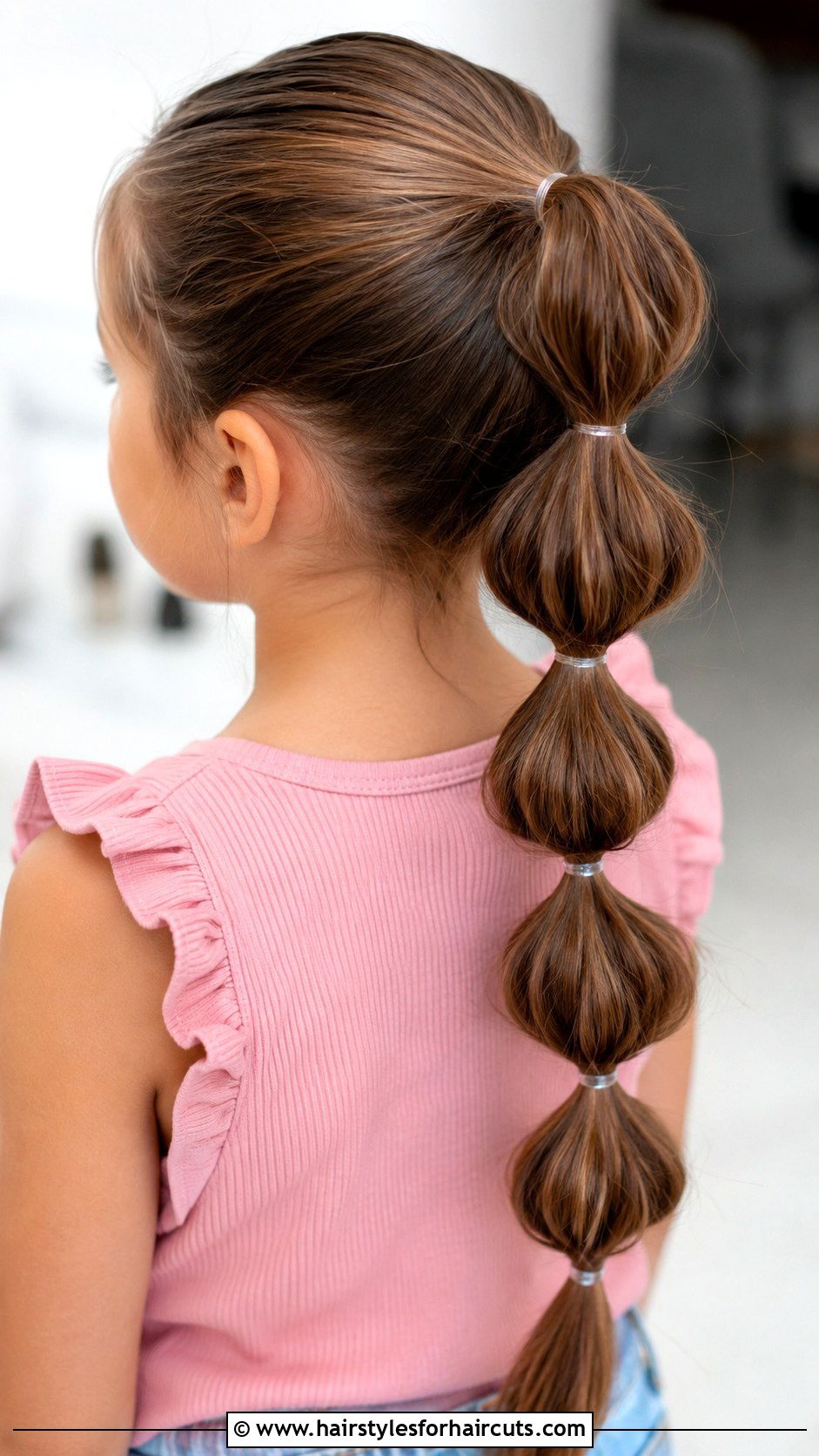 Bubble Braid Ponytail - 25 easy hairstyles for girls with curly hair - 25 easy hairstyles for girls with curly hair