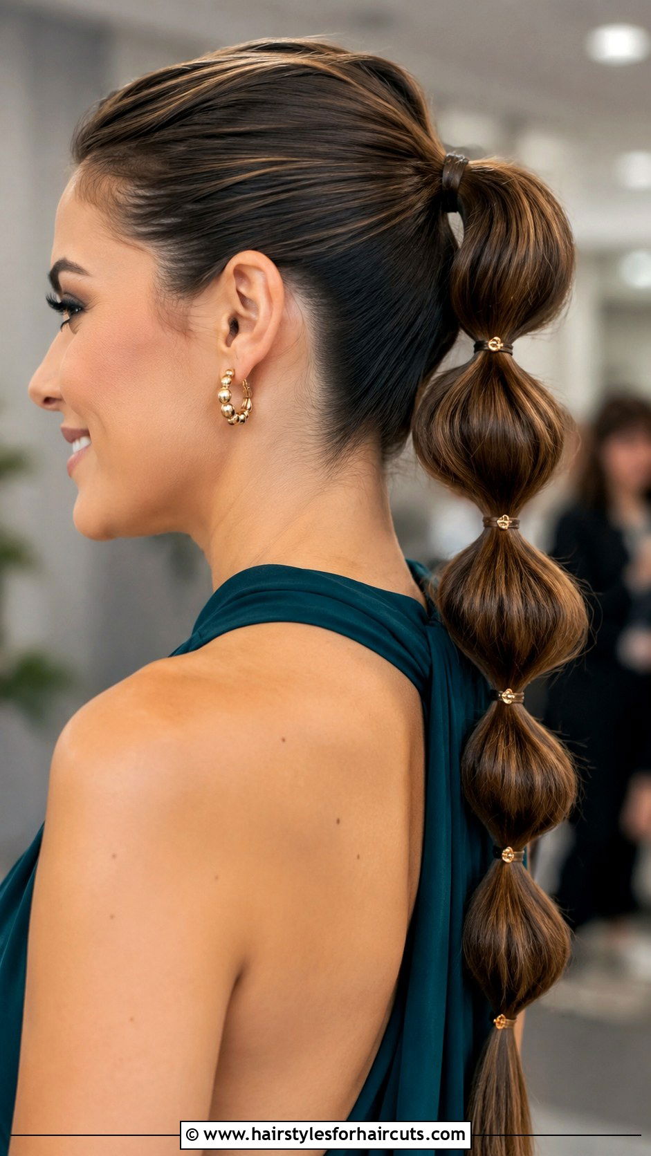Bubble Braid Ponytail - 25 gala hairstyles for long hair - 25 gala hairstyles for long hair