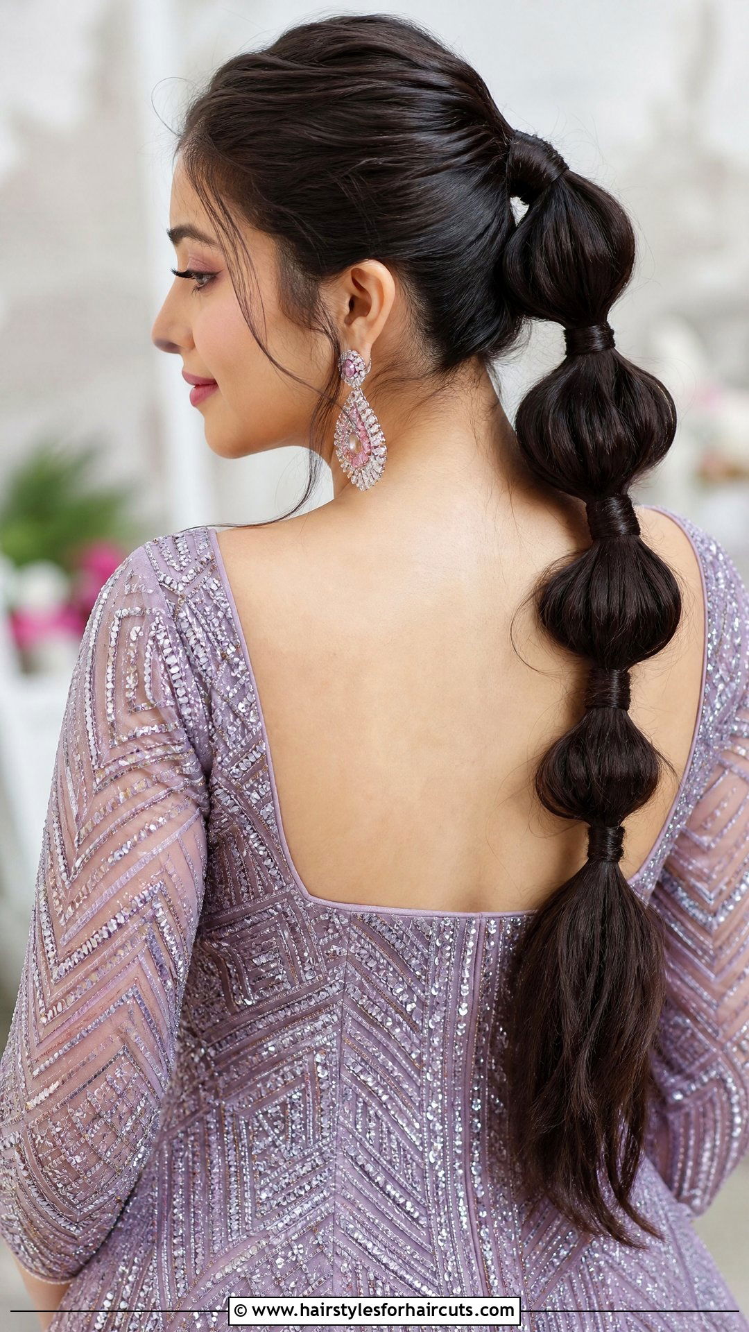 Bubble Braid Ponytail - 25 indian hairstyles girl - 25 indian hairstyles girl