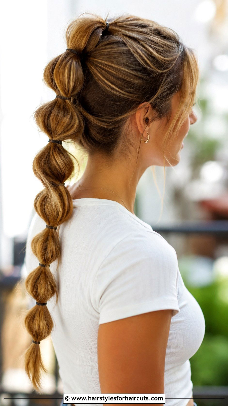 Bubble Braid Ponytail Hairstyle - 25 fast hairstyles - 25 fast hairstyles