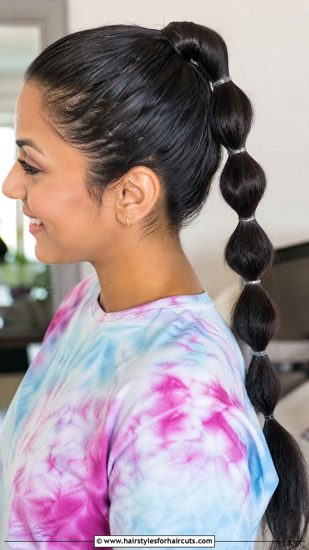 Bubble Braids Ponytail - 25 music festival hairstyles - 25 music festival hairstyles