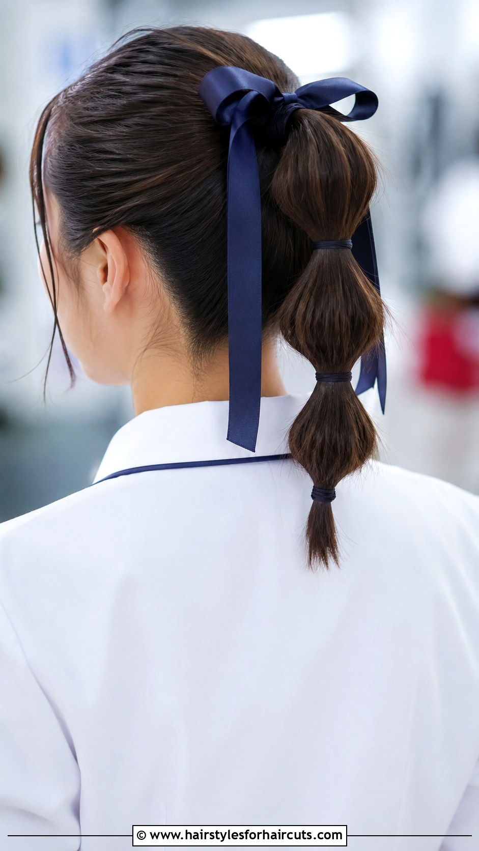 Bubble Ponytail With Ribbon - 25 cheerleader hairstyles - 25 cheerleader hairstyles