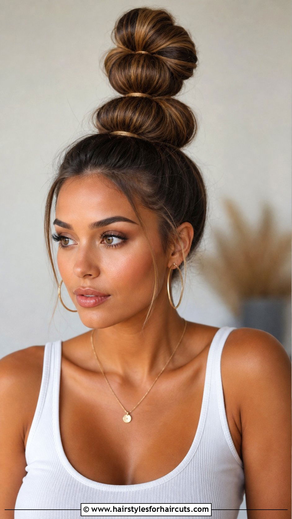 Bubble Top Knot - 25 top knot hairstyles - 25 top knot hairstyles