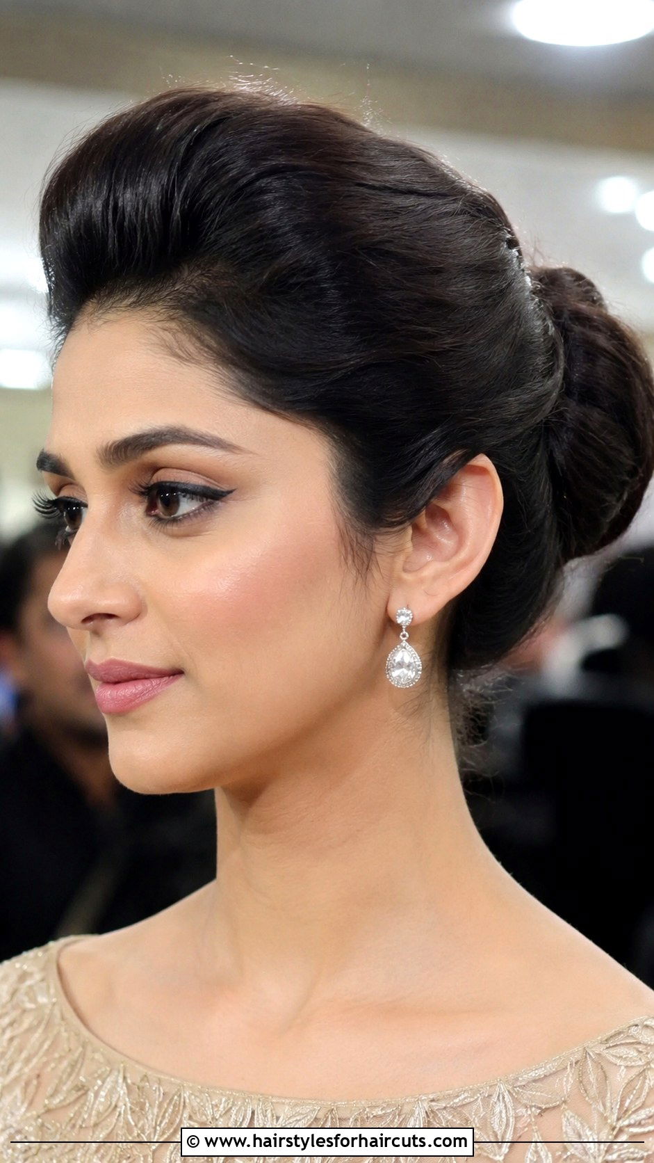 Bumped Bun Updo - 25 bump hairstyles for black hair - 25 bump hairstyles for black hair