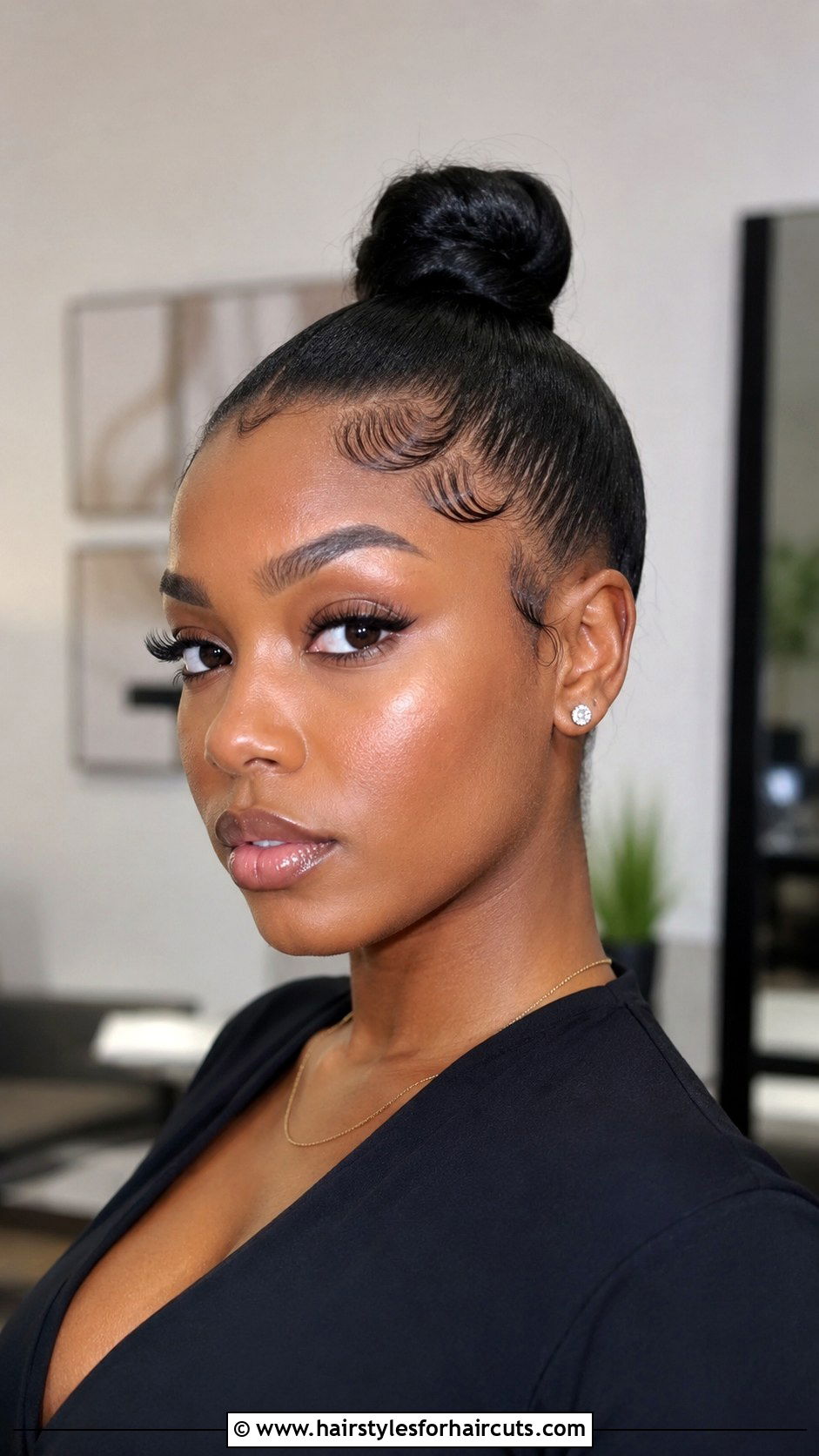 Bun With Baby Hair Black Hair - 25 elegant bun hairstyles for black hair - 25 elegant bun hairstyles for black hair