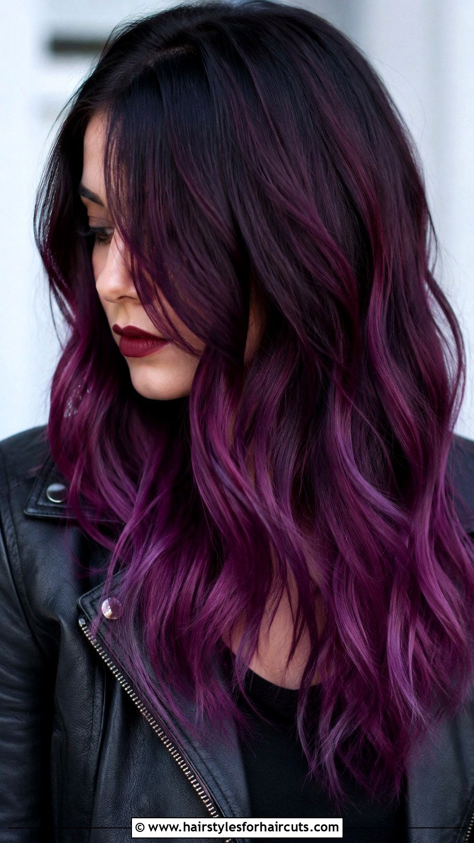 Burgundy And Black Ombre - 25 burgundy hairstyles - 25 burgundy hairstyles