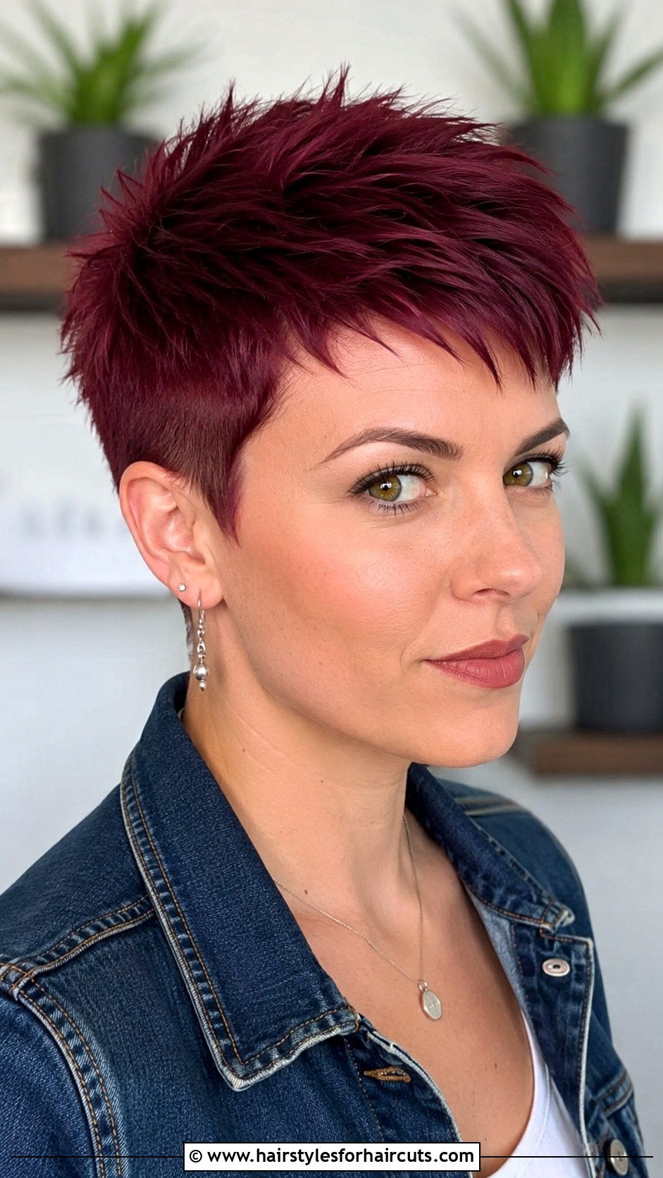 Burgundy Pixie Cut - 25 burgundy hairstyles - 25 burgundy hairstyles