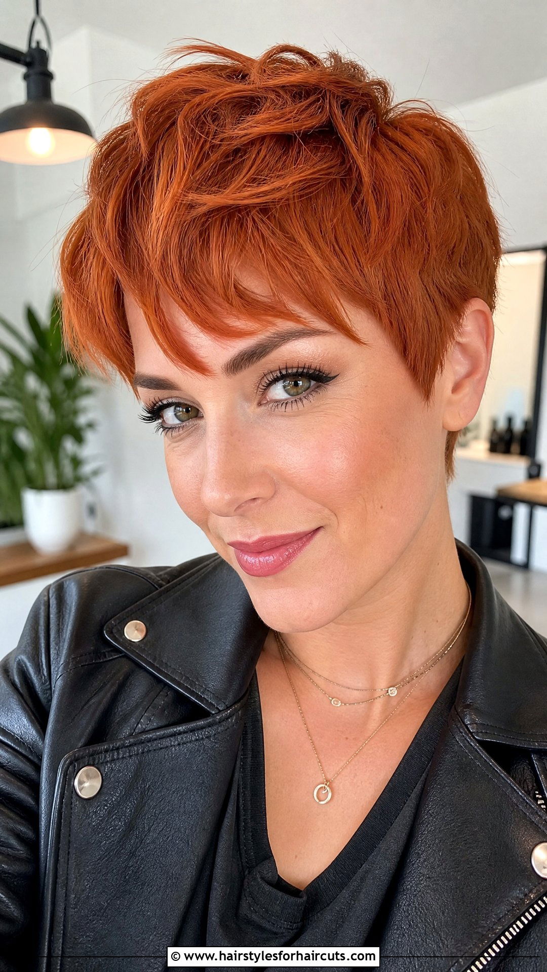 Burnt Orange Pixie Cut - 25 pumpkin hairstyles - 25 pumpkin hairstyles