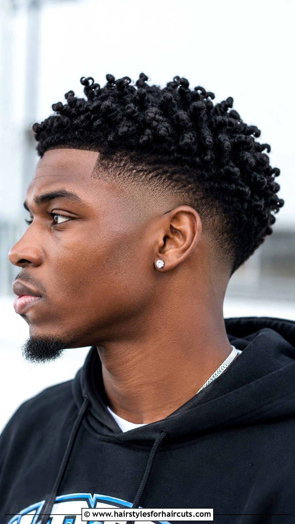 Burst Fade With Twisted Curls - 25 bellingham haircuts - 25 bellingham haircuts