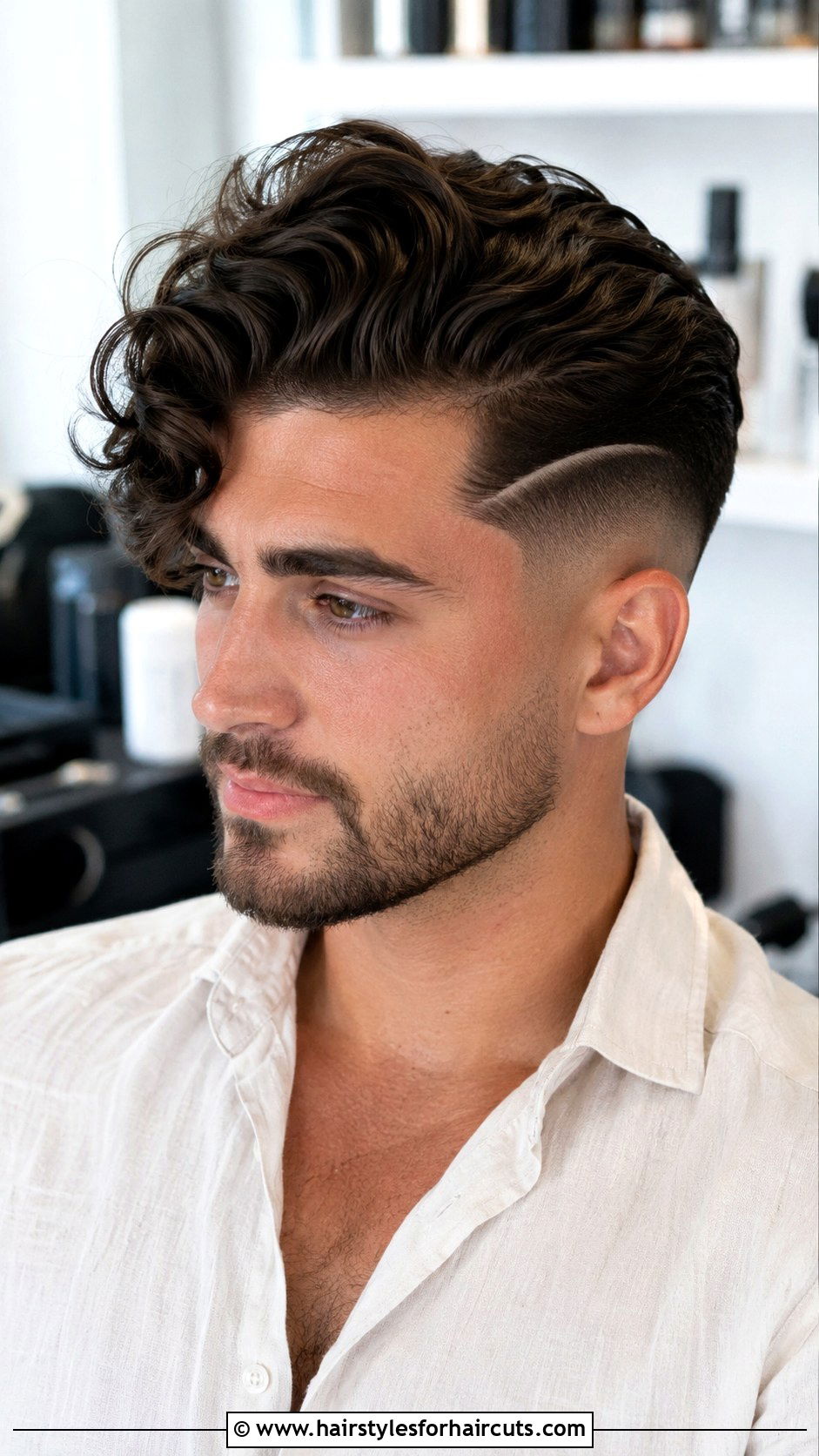 Burst Fade With Wavy Swoop - 25 burst fade haircuts wavy hair - 25 burst fade haircuts wavy hair