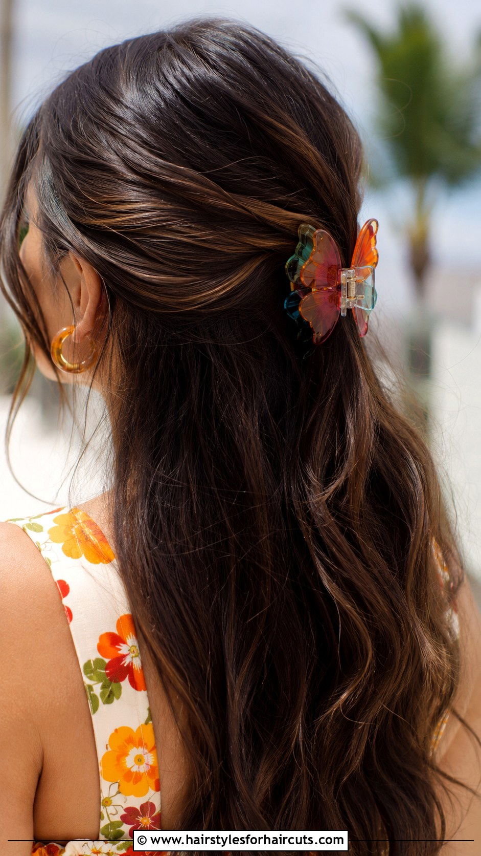 Butterfly Clip Half Up - 25 hairstyles without hair tie - 25 hairstyles without hair tie