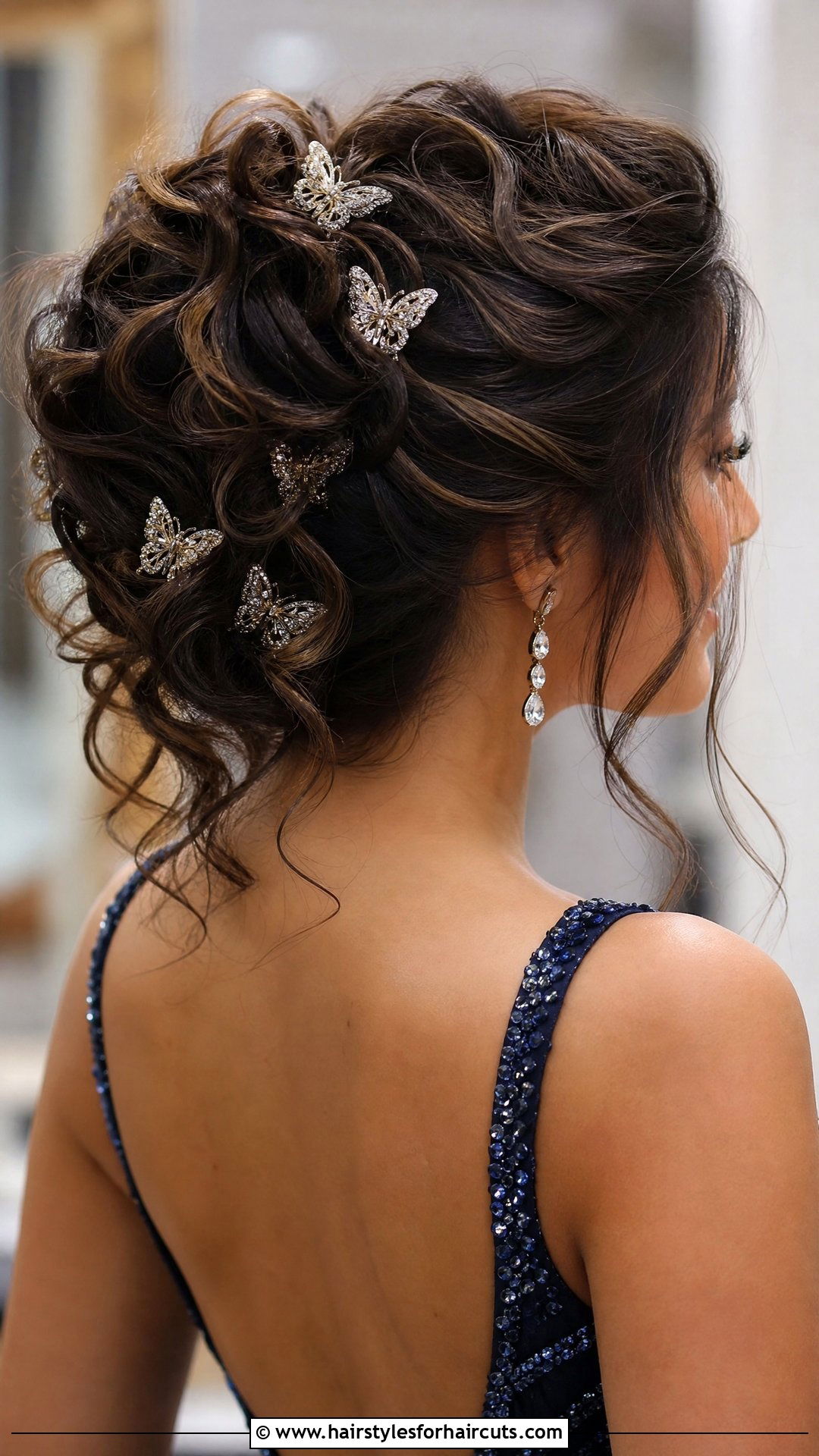 Butterfly Clip Prom Updo - 25 y2k hair clip hairstyles - 25 y2k hair clip hairstyles