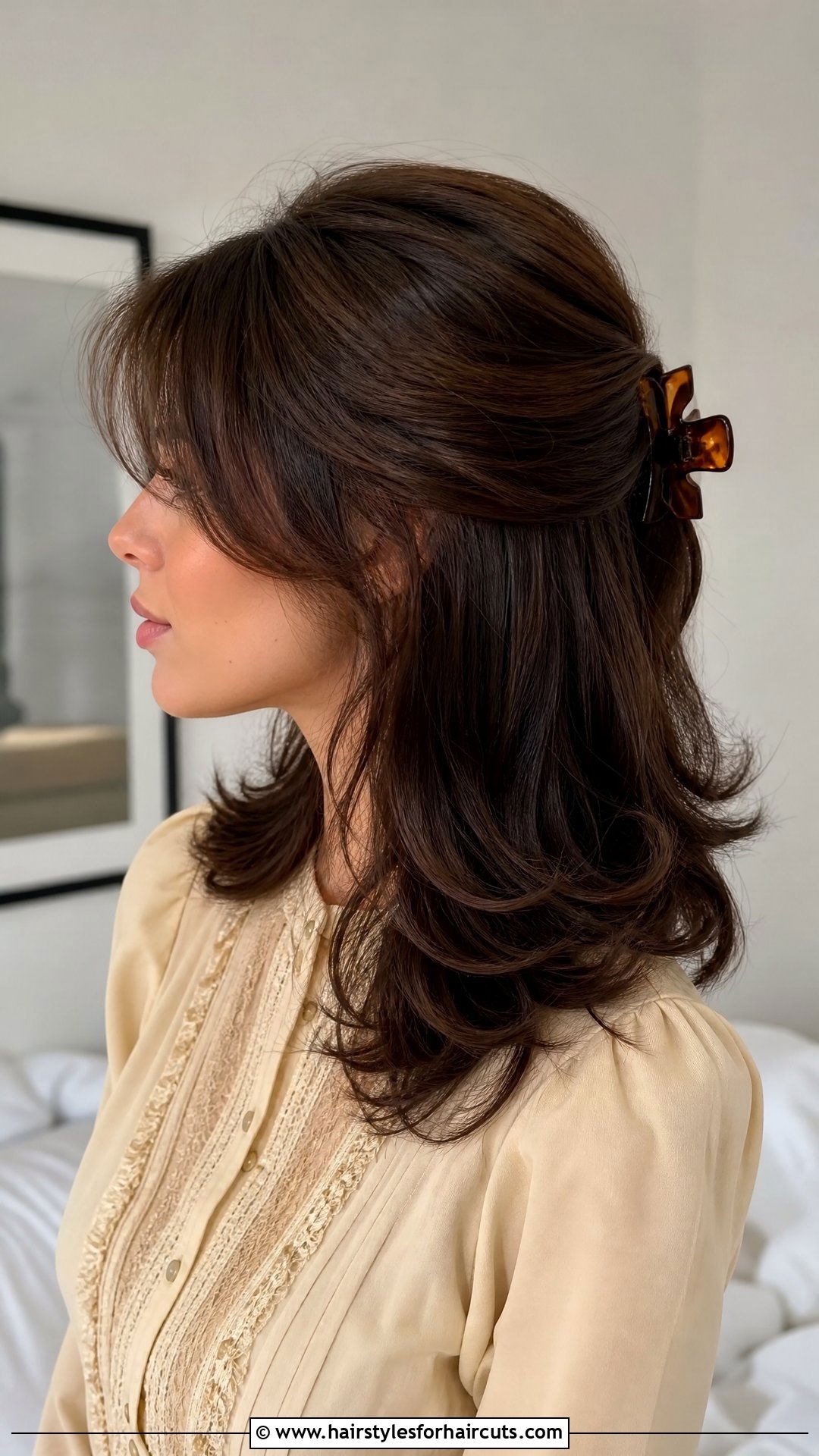 Butterfly Clip Retro Flip - 25 y2k hair clip hairstyles - 25 y2k hair clip hairstyles