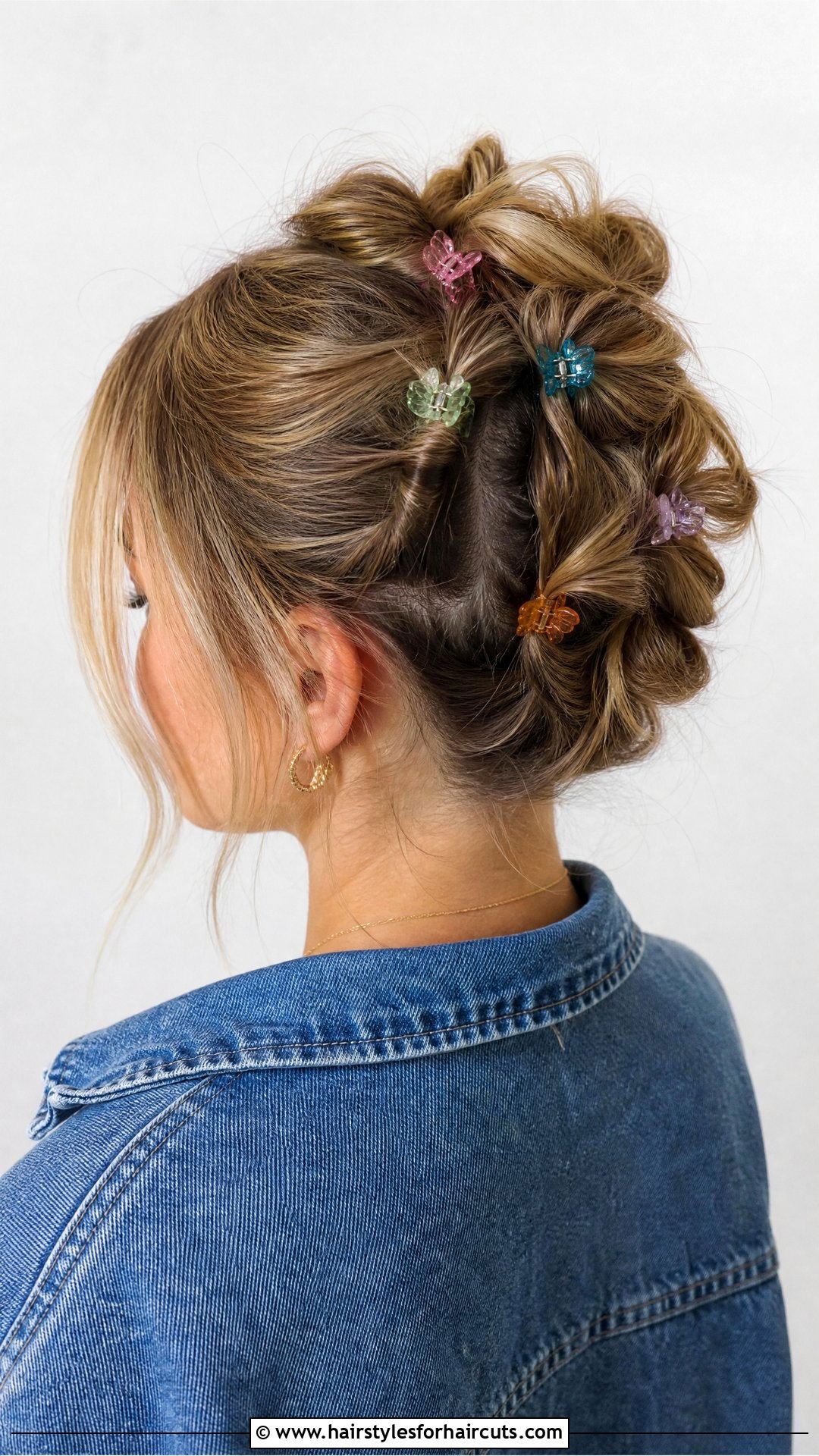 Butterfly Clips Updo - 25 90s women hairstyles - 25 90s women hairstyles