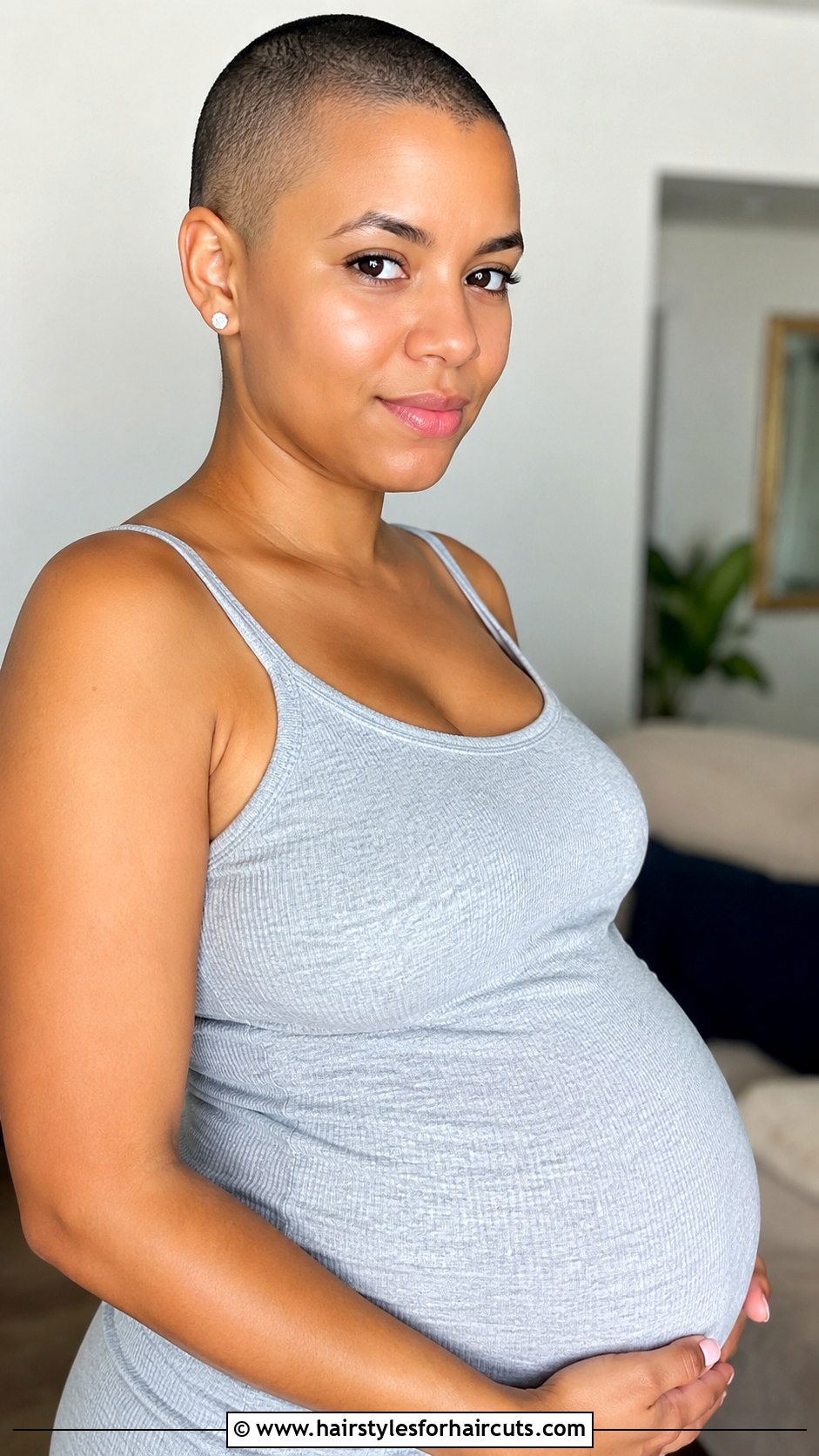 Buzz Cut - 25 best haircuts for pregnant woman - 25 best haircuts for pregnant woman