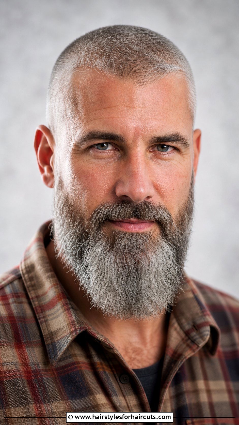 Buzz Cut With Beard - 25 grandpa haircuts - 25 grandpa haircuts