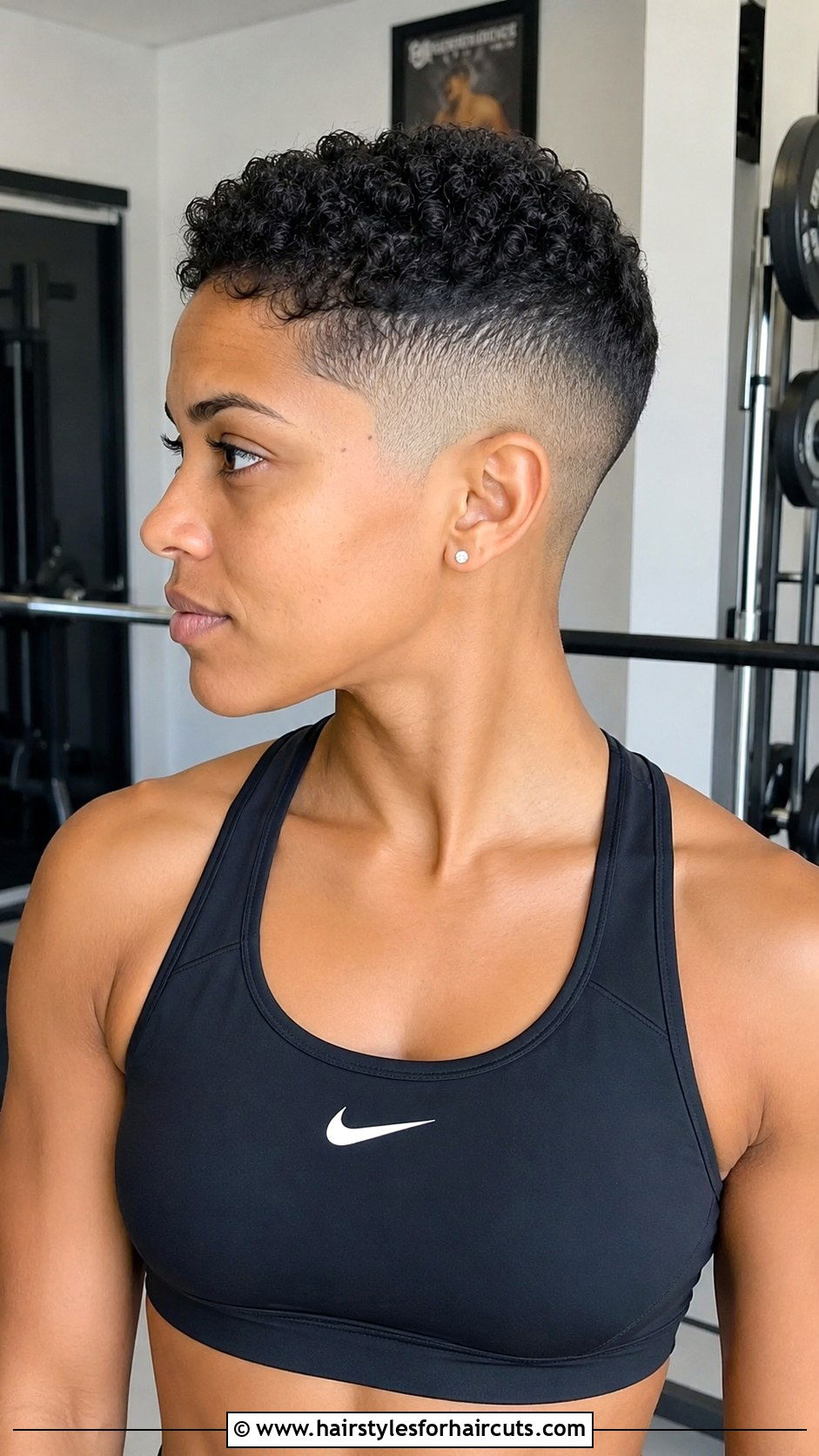 Buzz Cut With Curly Top - 25 baddie hairstyles for short curly hair - 25 baddie hairstyles for short curly hair