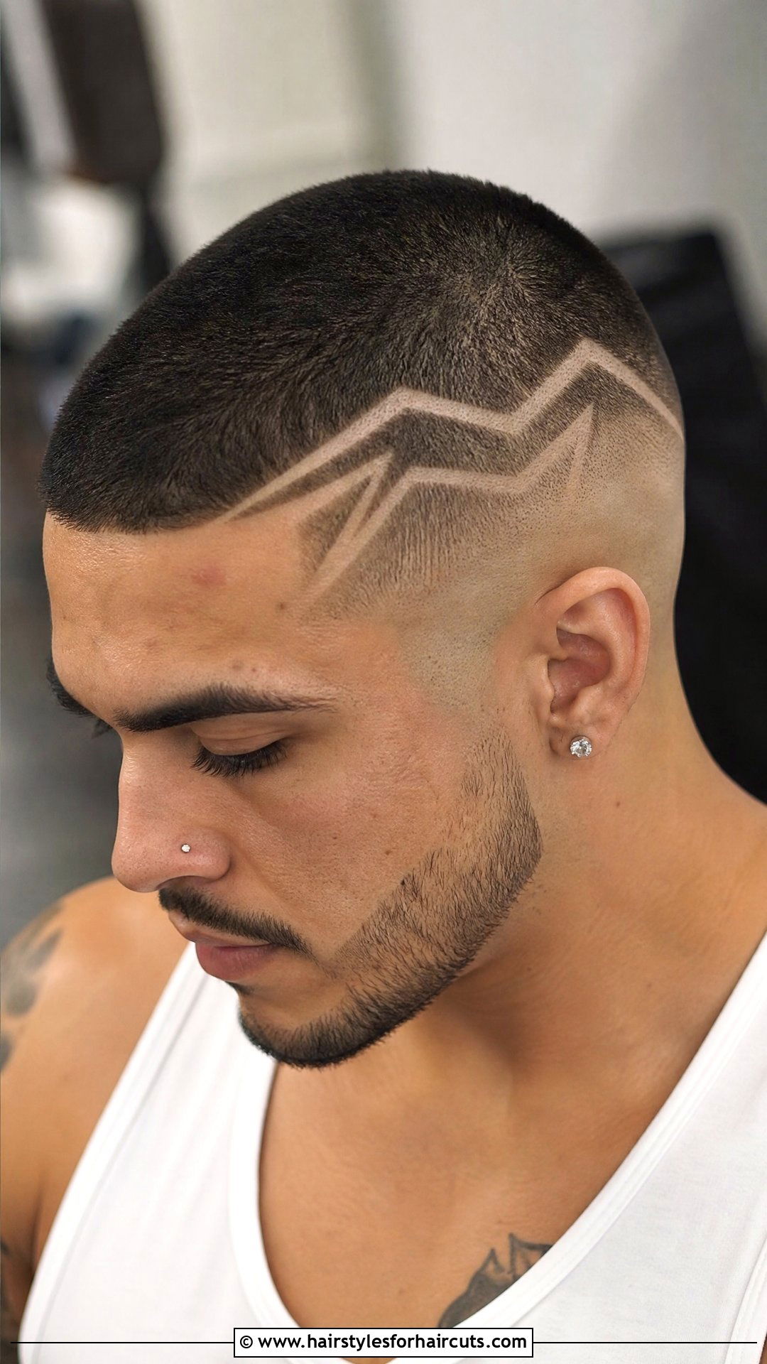 Buzz Cut With Design - 25 haircuts springfield il - 25 haircuts springfield il