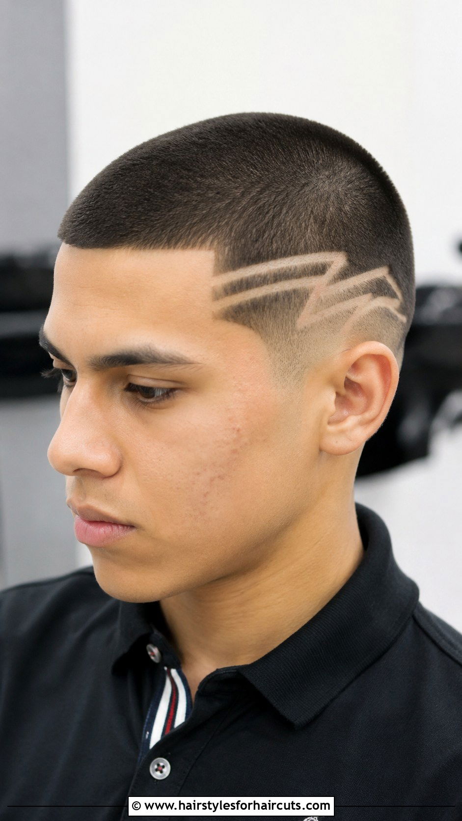 Buzz Cut With Design - 25 basketball haircuts - 25 basketball haircuts